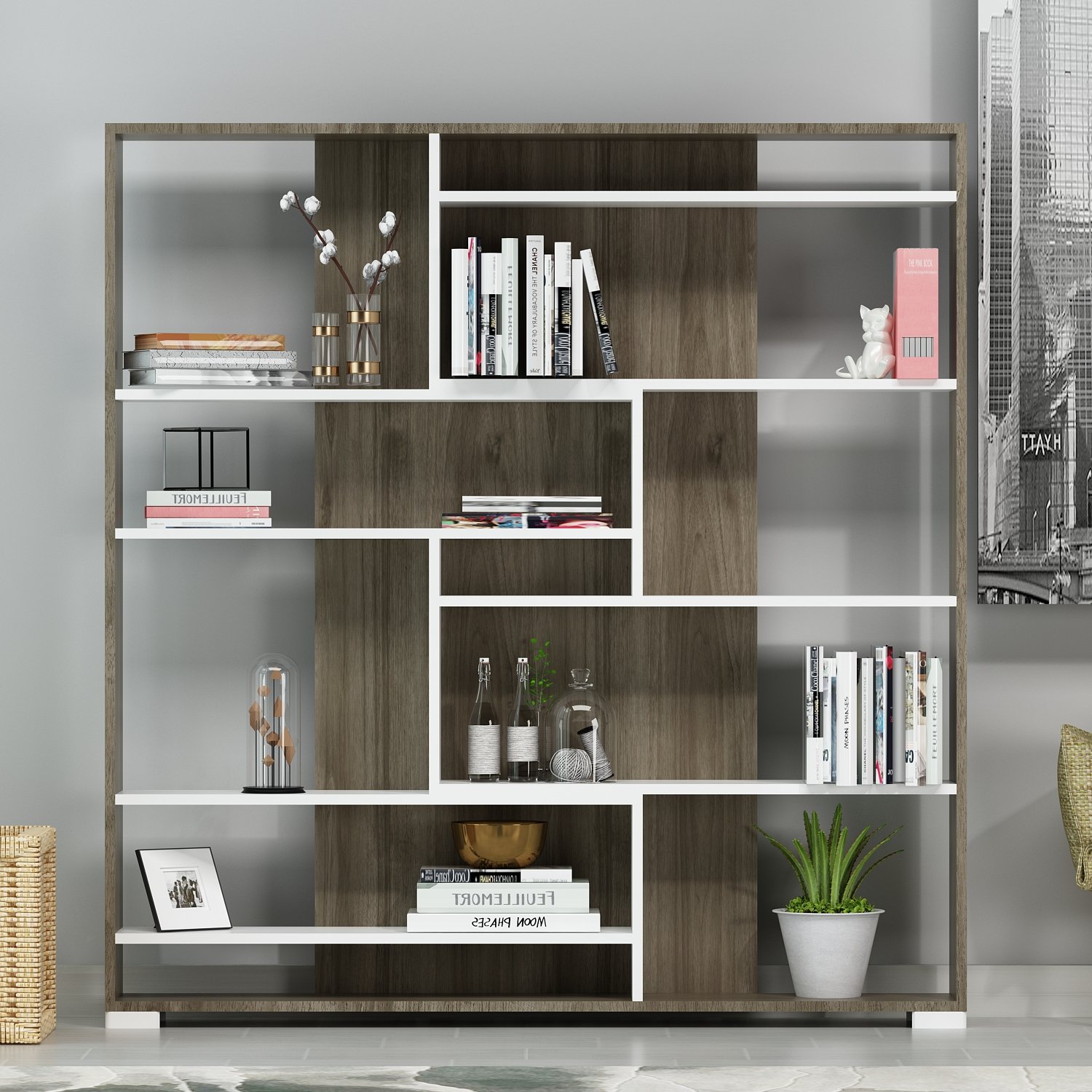 Walnut-White