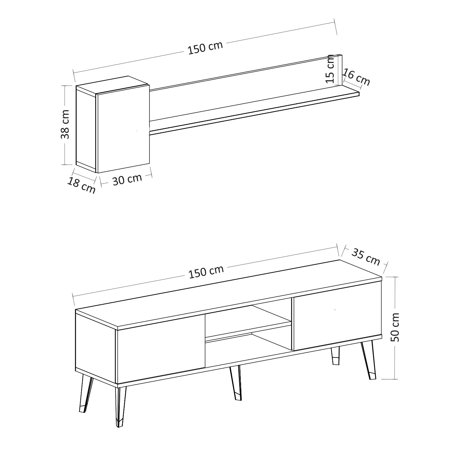 ALFA Modern TV Unit 
