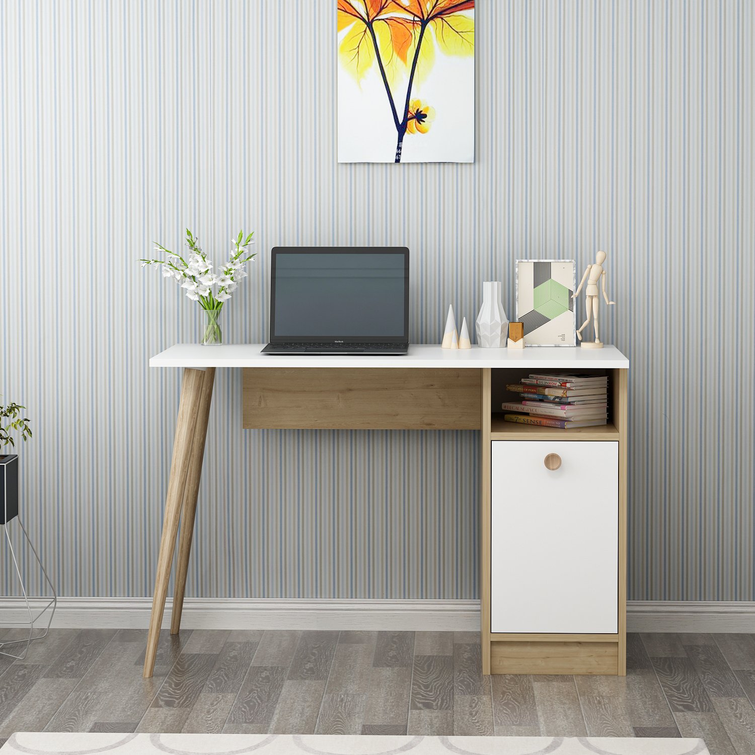 CANNAS Compact Desk with Storage – Ideal for Home Office or Study