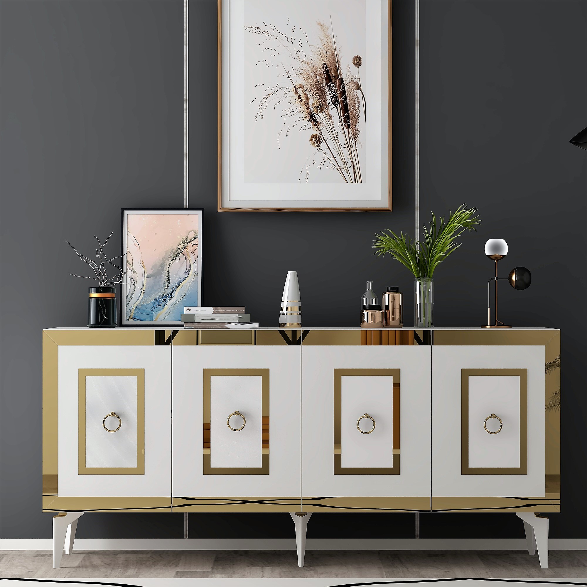 Gold-White