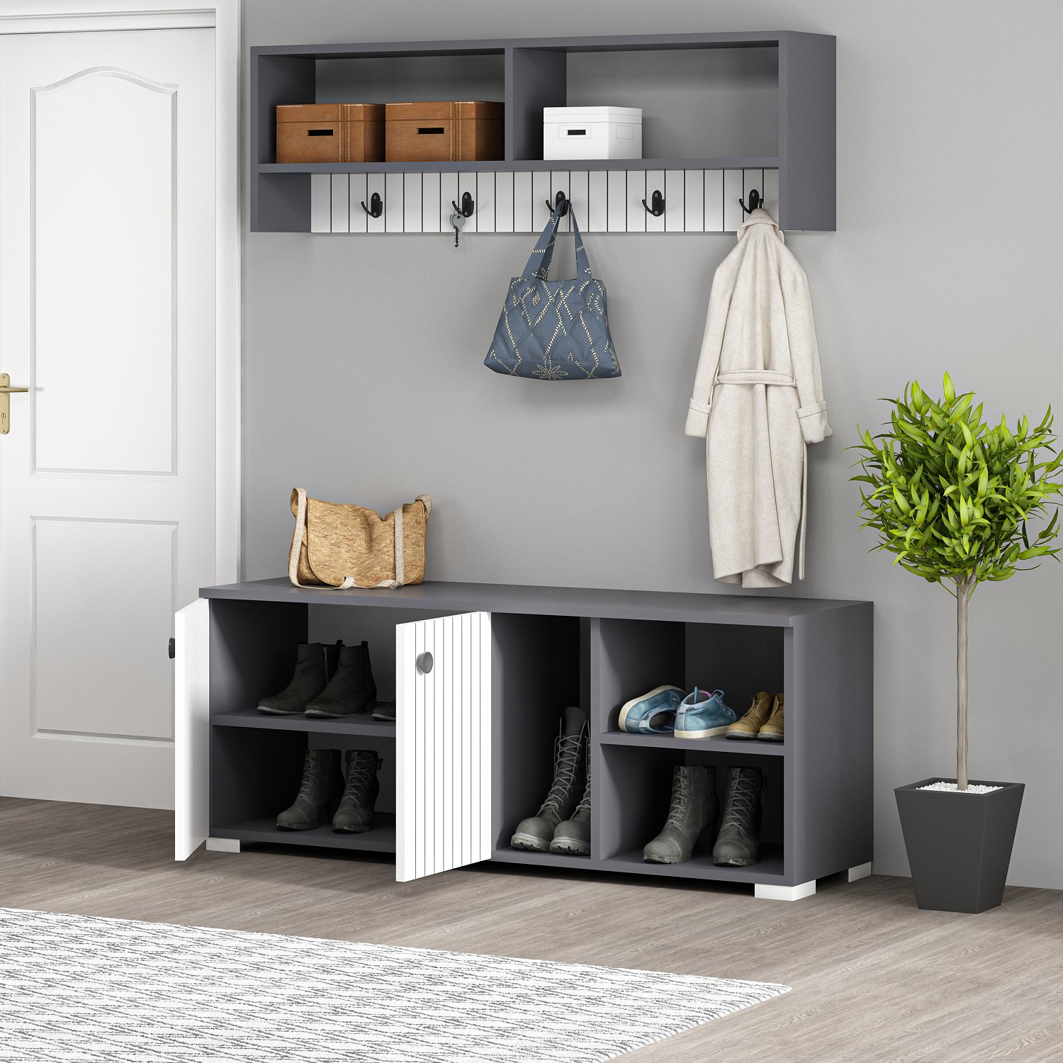 SARANDON Entryway Storage Set