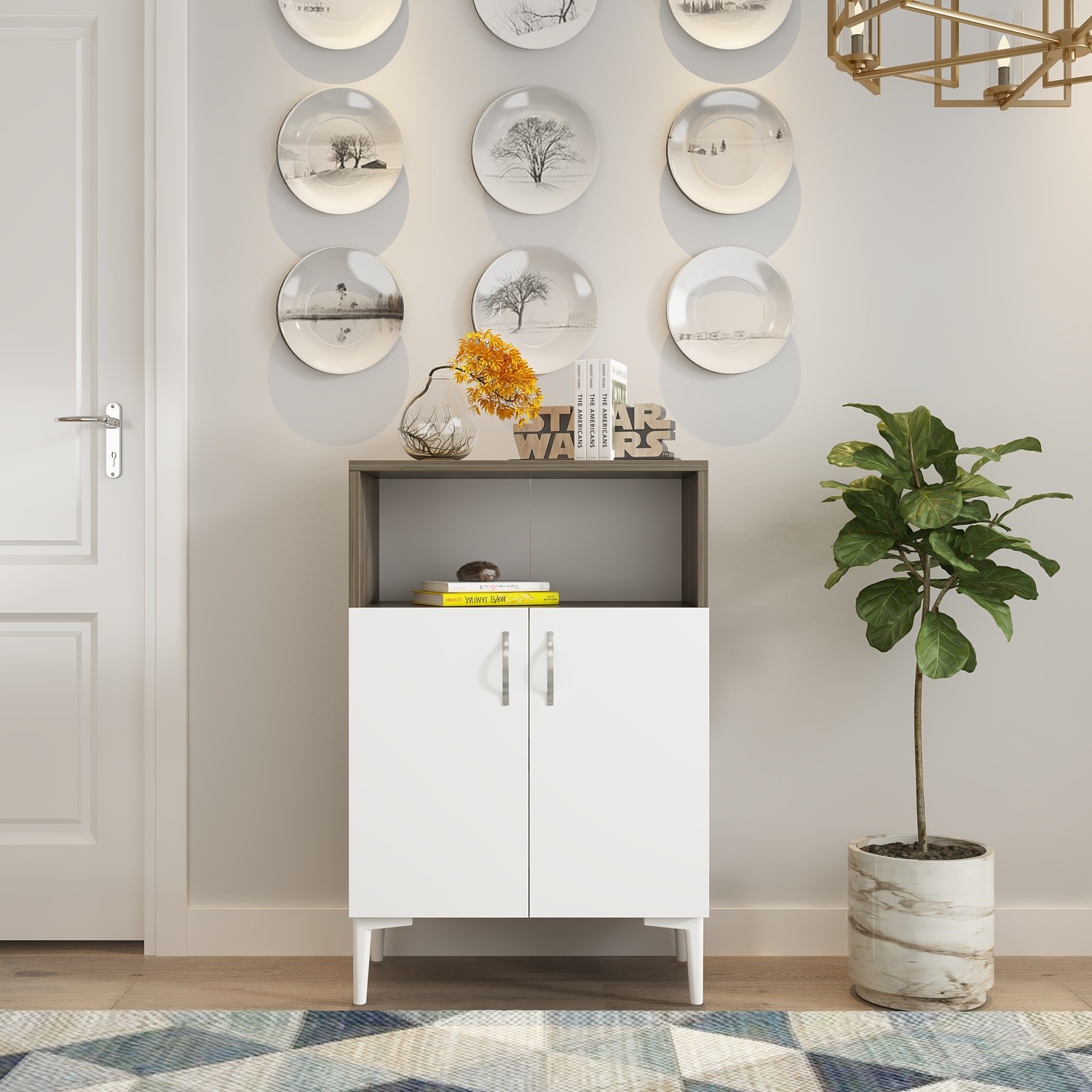 Walnut-White