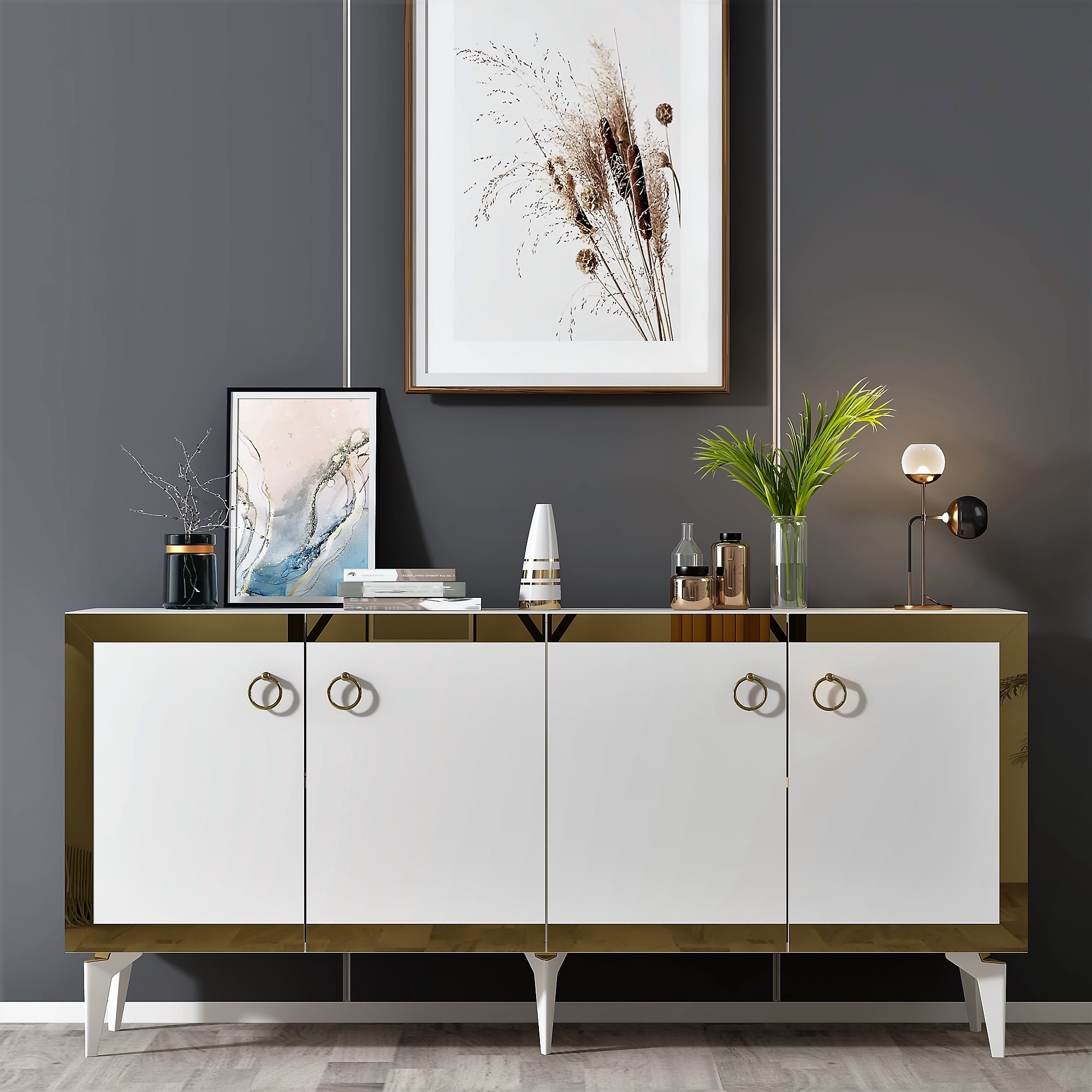 Gold-White