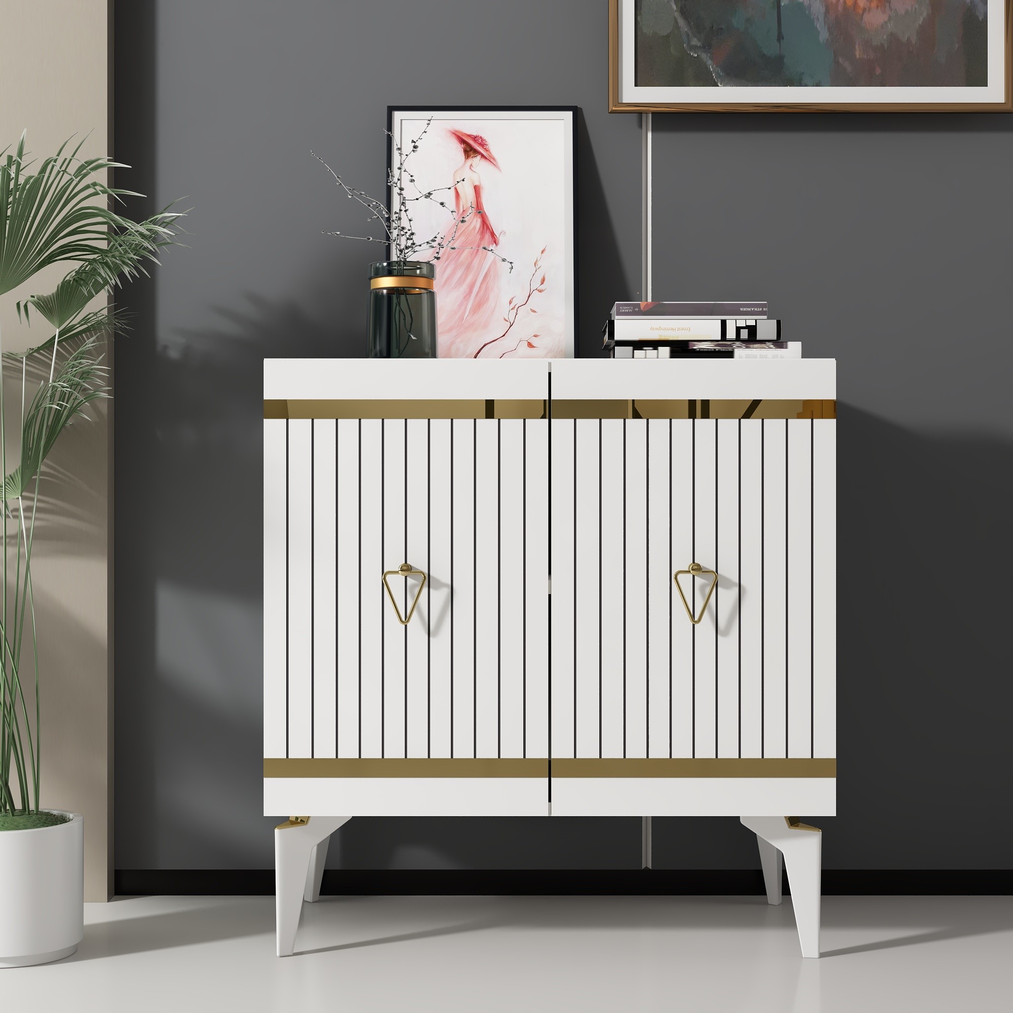 Gold-White