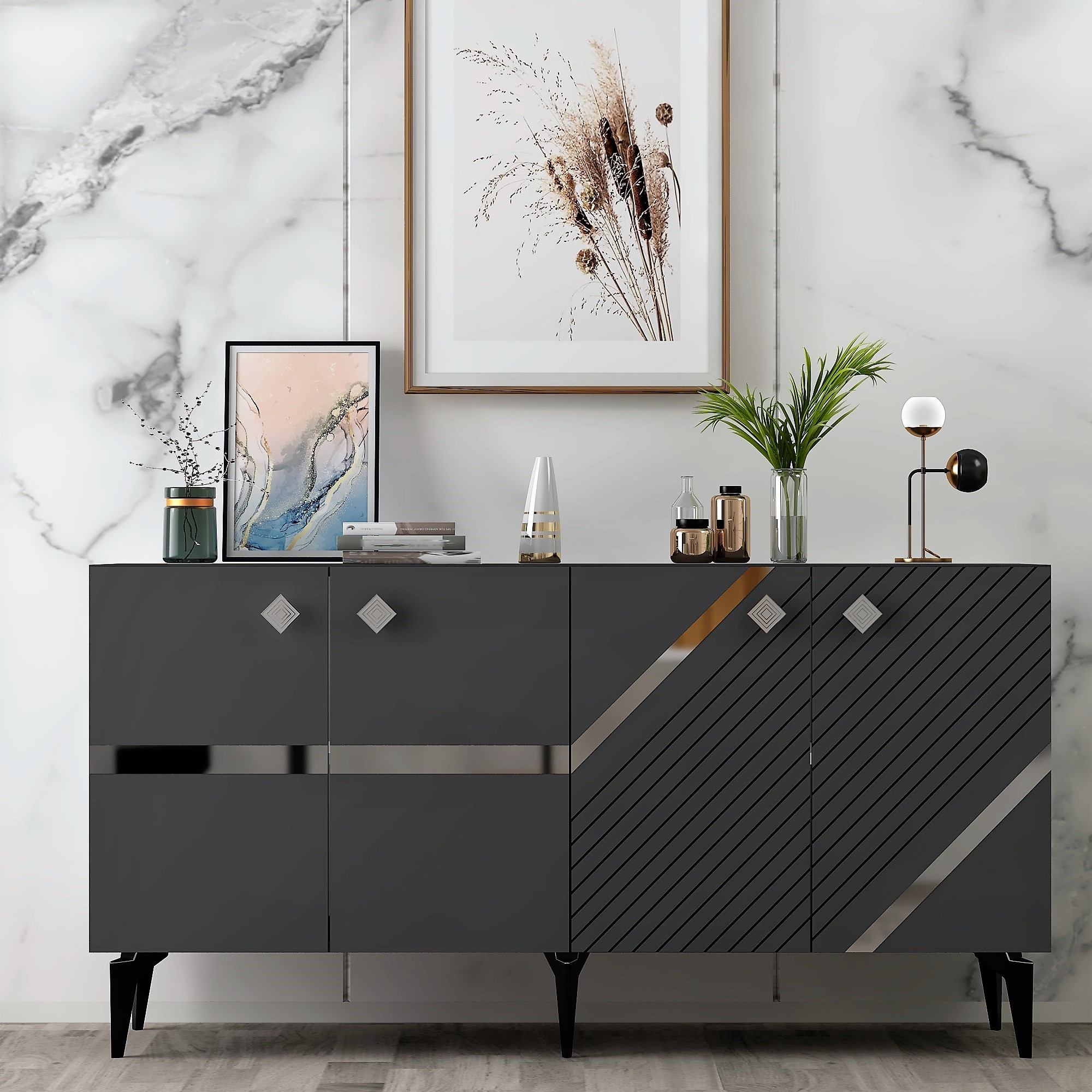 Silver-Anthracite