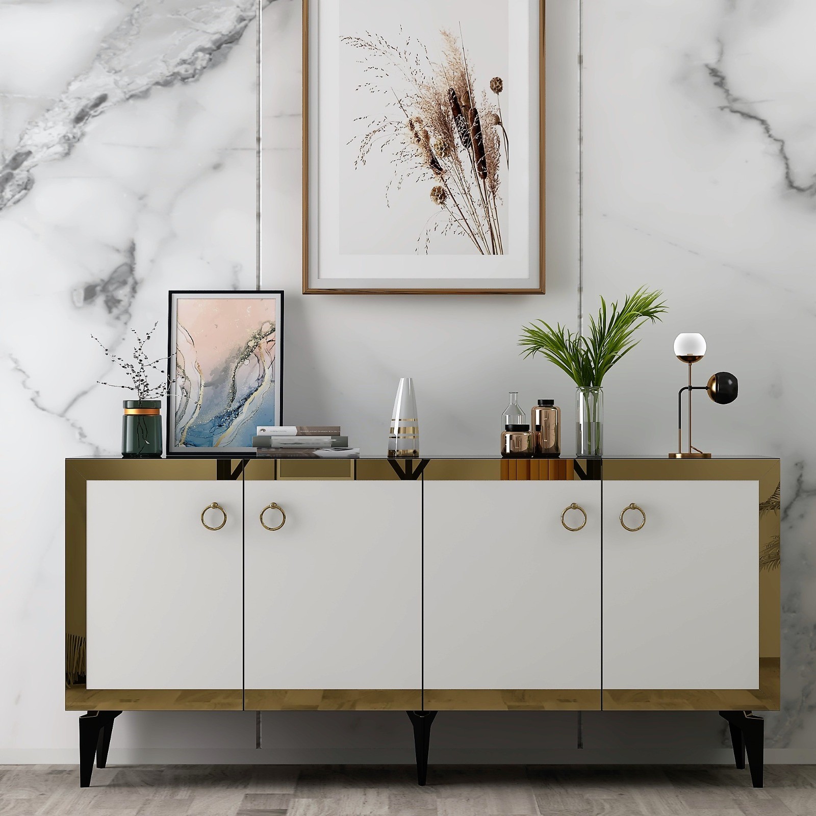 Gold-White
