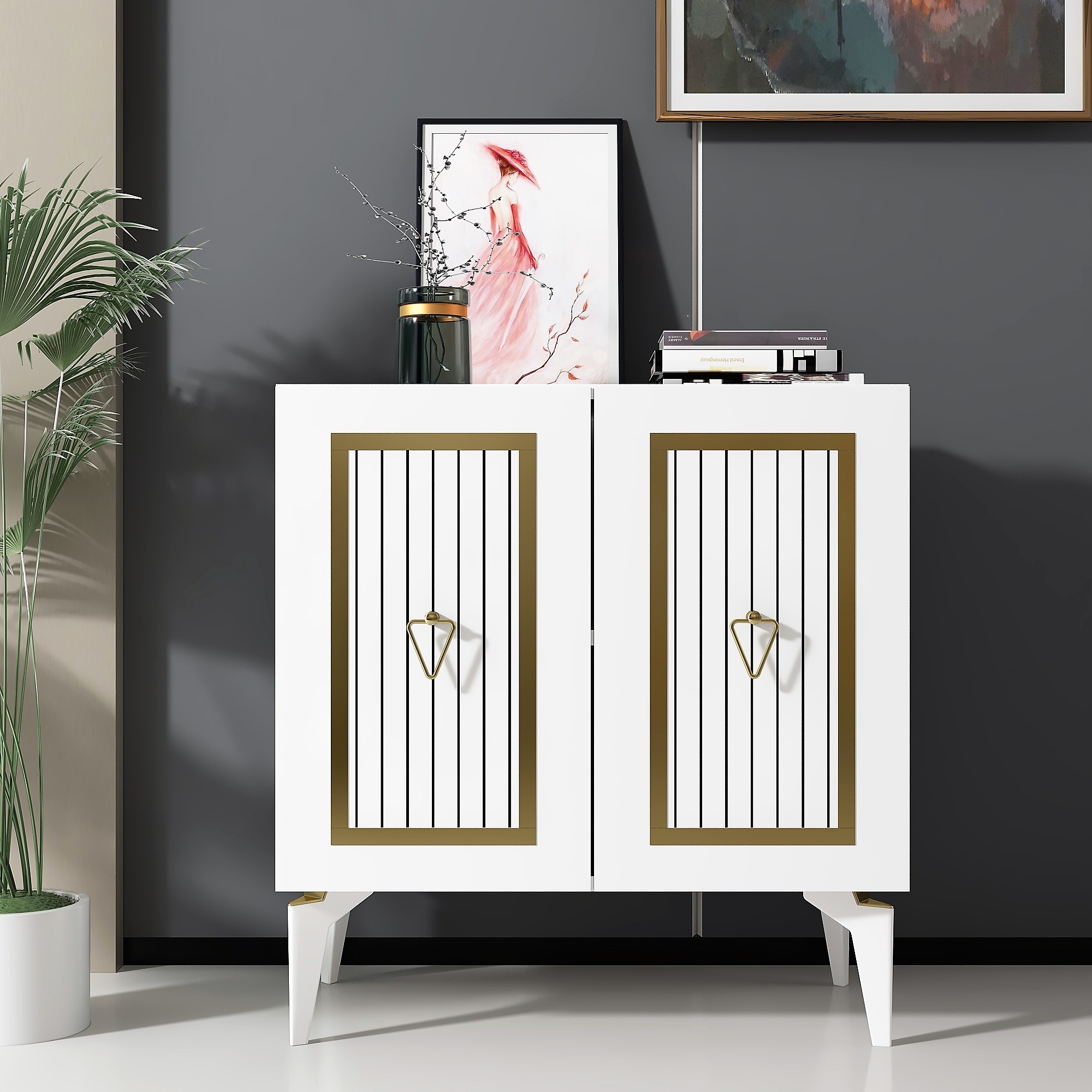 Gold-White