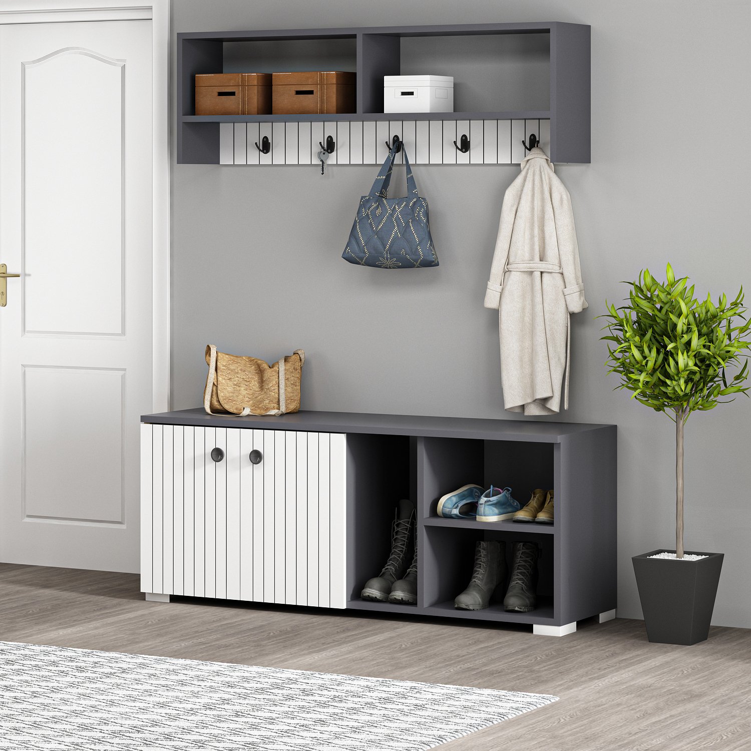SARANDON Entryway Storage Set