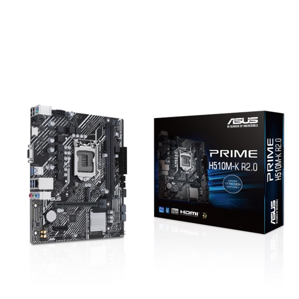 Asus PRIME H510M-K R2.0 Intel H510 Soket 1200 DDR4 3200(OC)MHz mATX Gaming (Oyuncu) Anakart