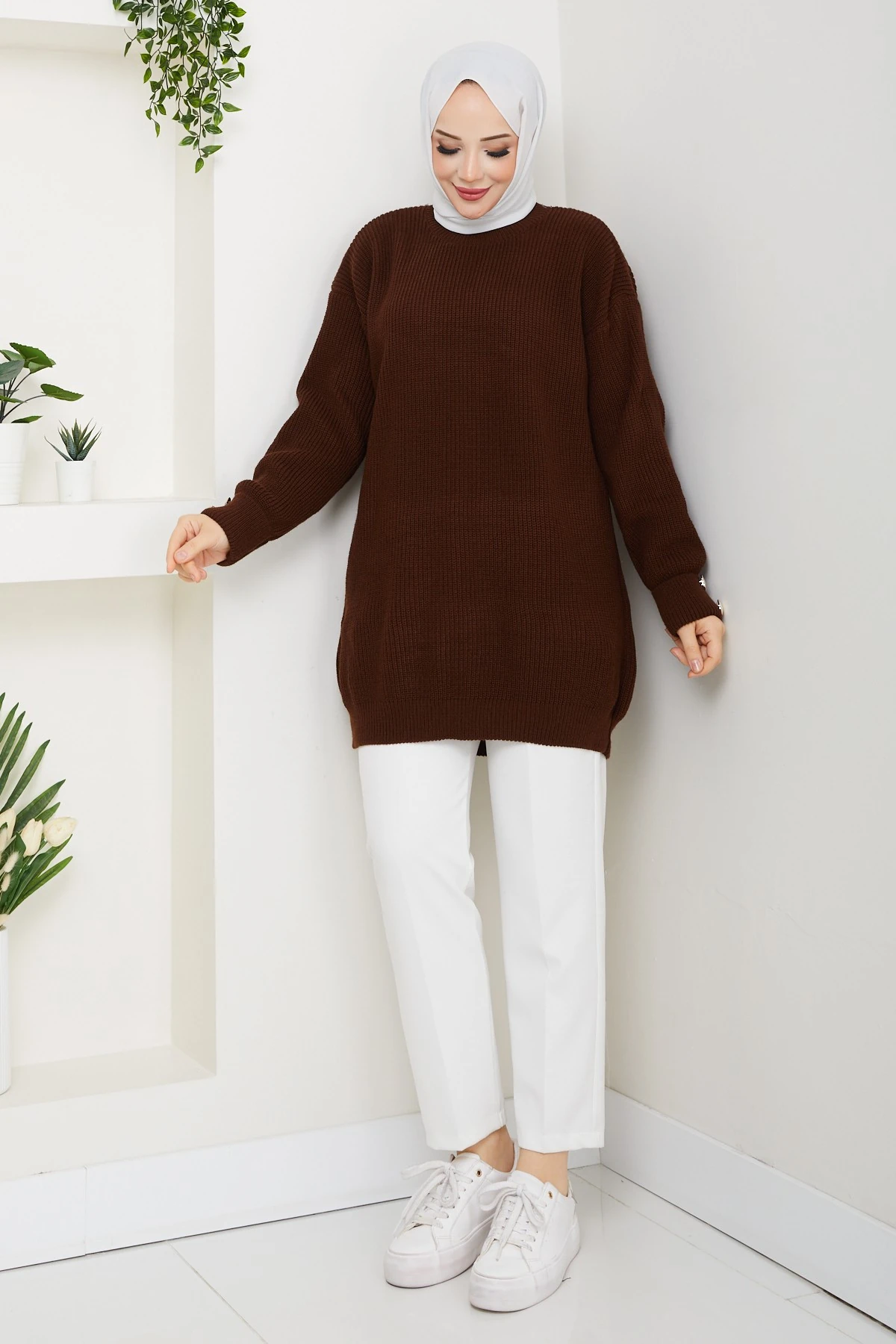 Kadın Kolu Taşlı Tunik