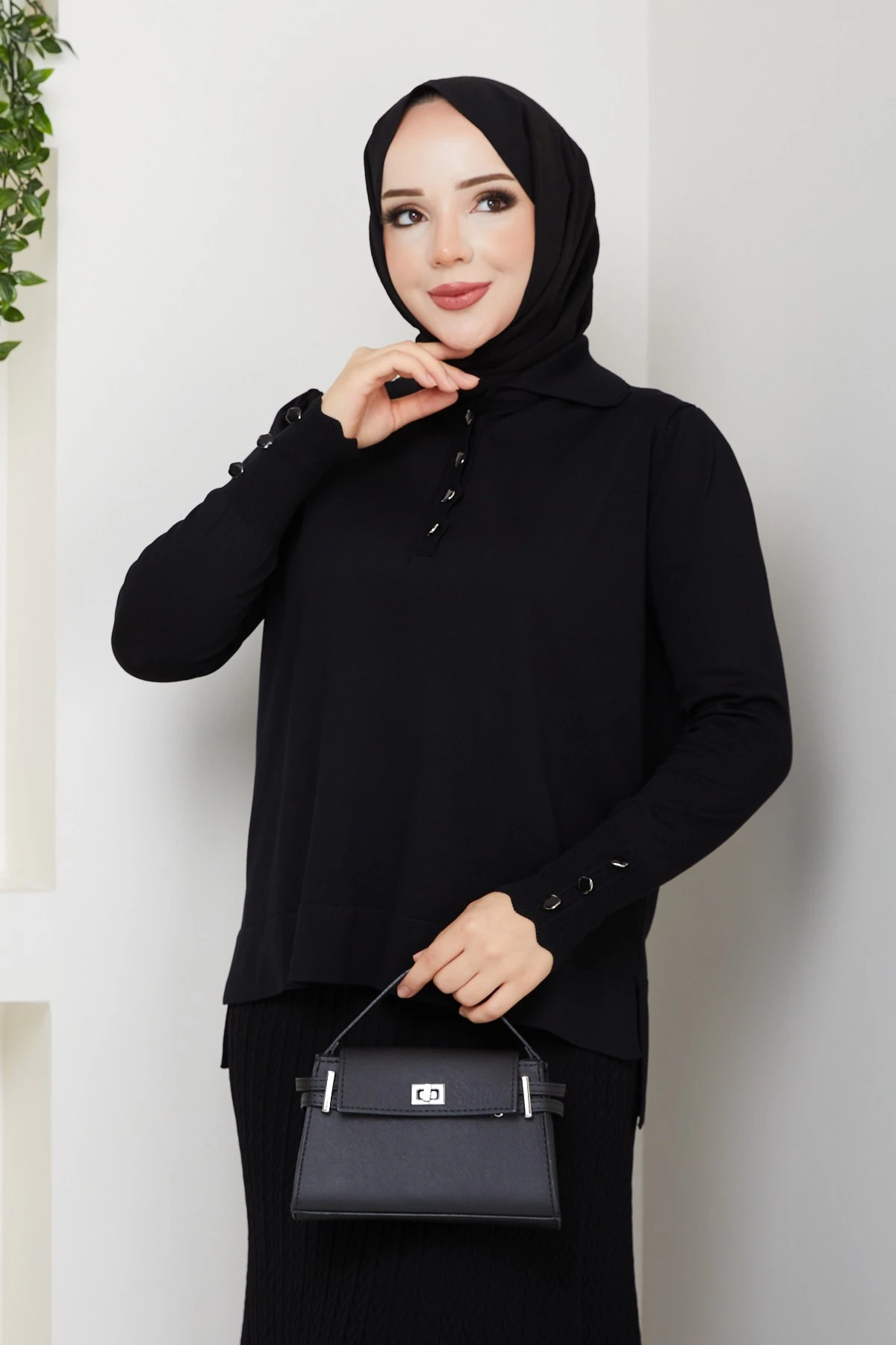 Kadın Eteği Mandal Örgülü Merserize İkili Triko Takım