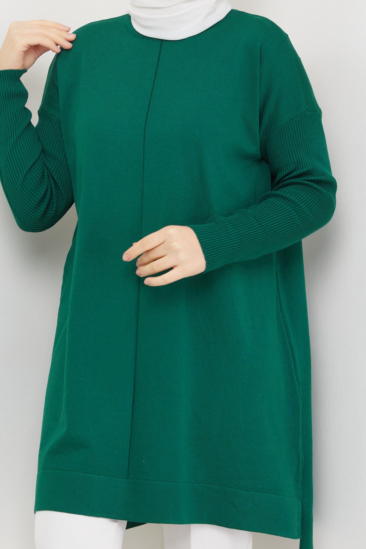 Kadın Merserize Triko Kazak Tunik