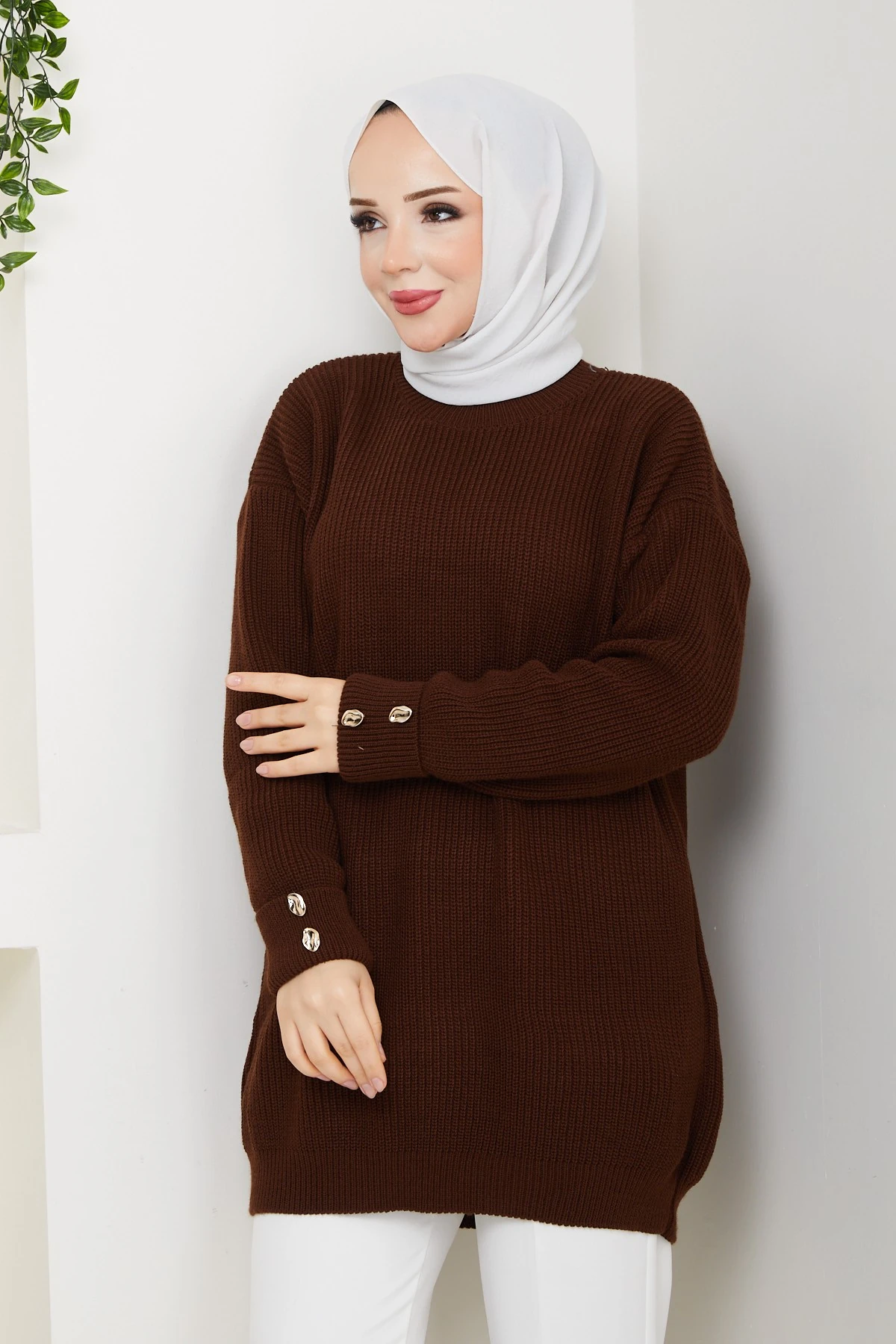 Kadın Kolu Taşlı Tunik