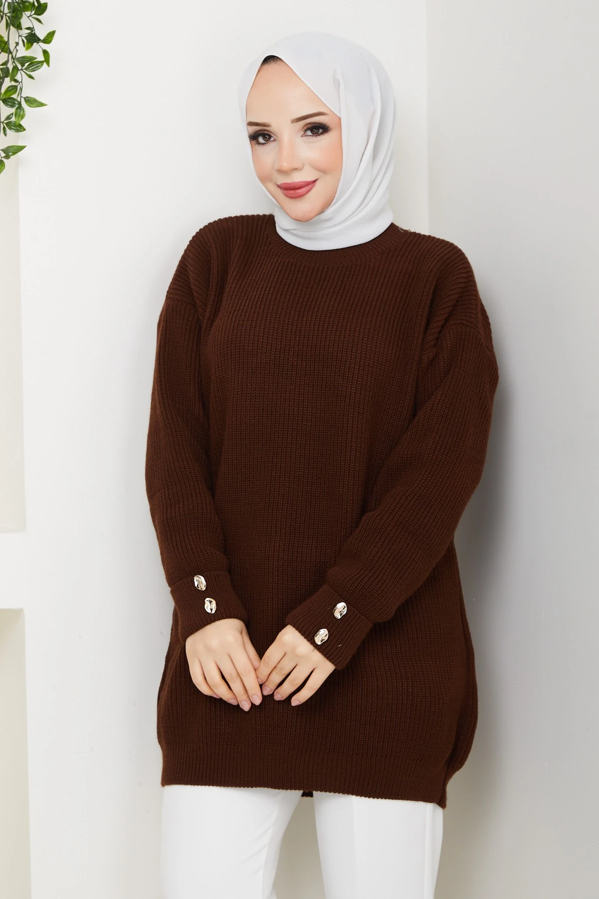 Kadın Kolu Taşlı Tunik