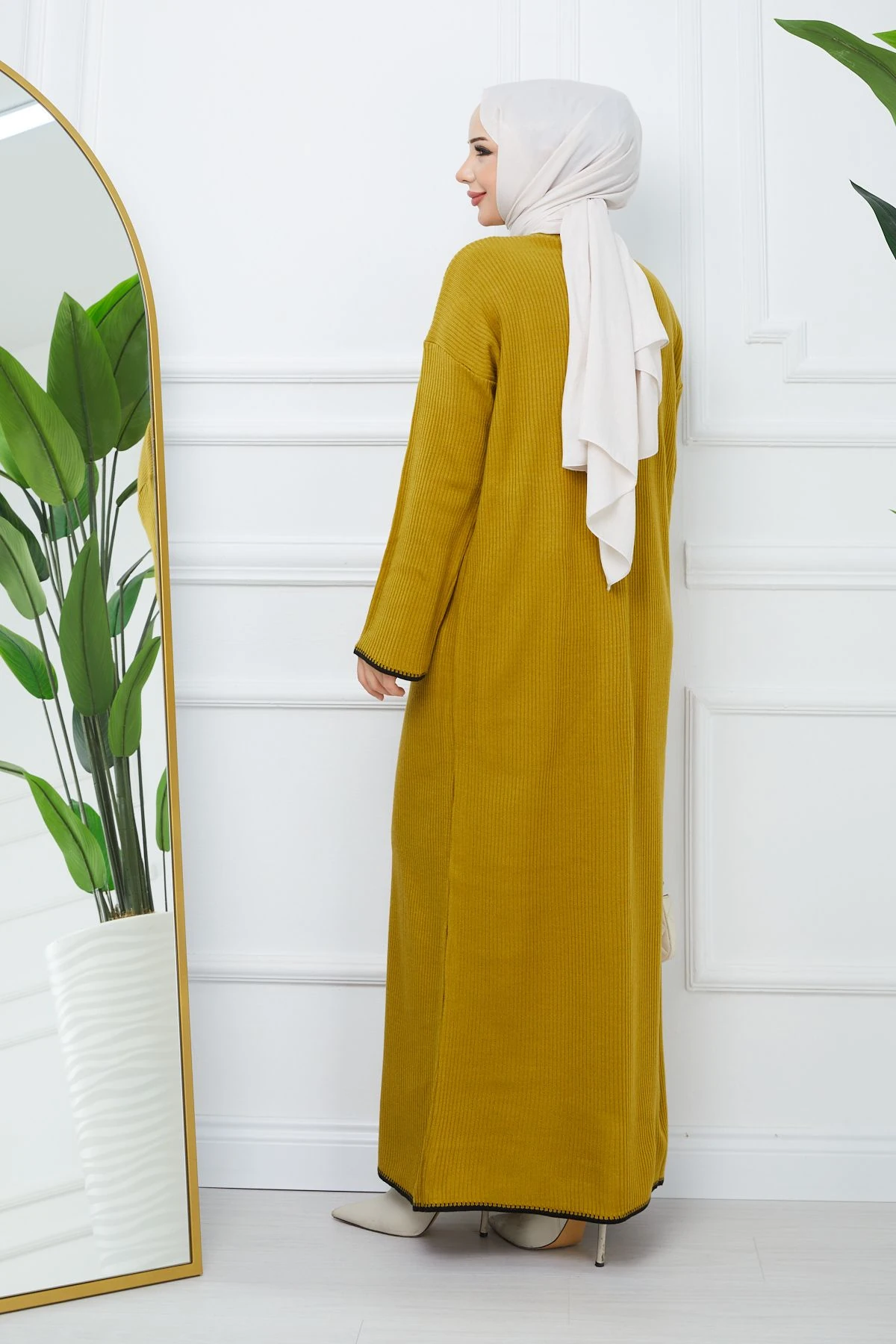 Kadın Şerit Detaylı Fitilli Elbise