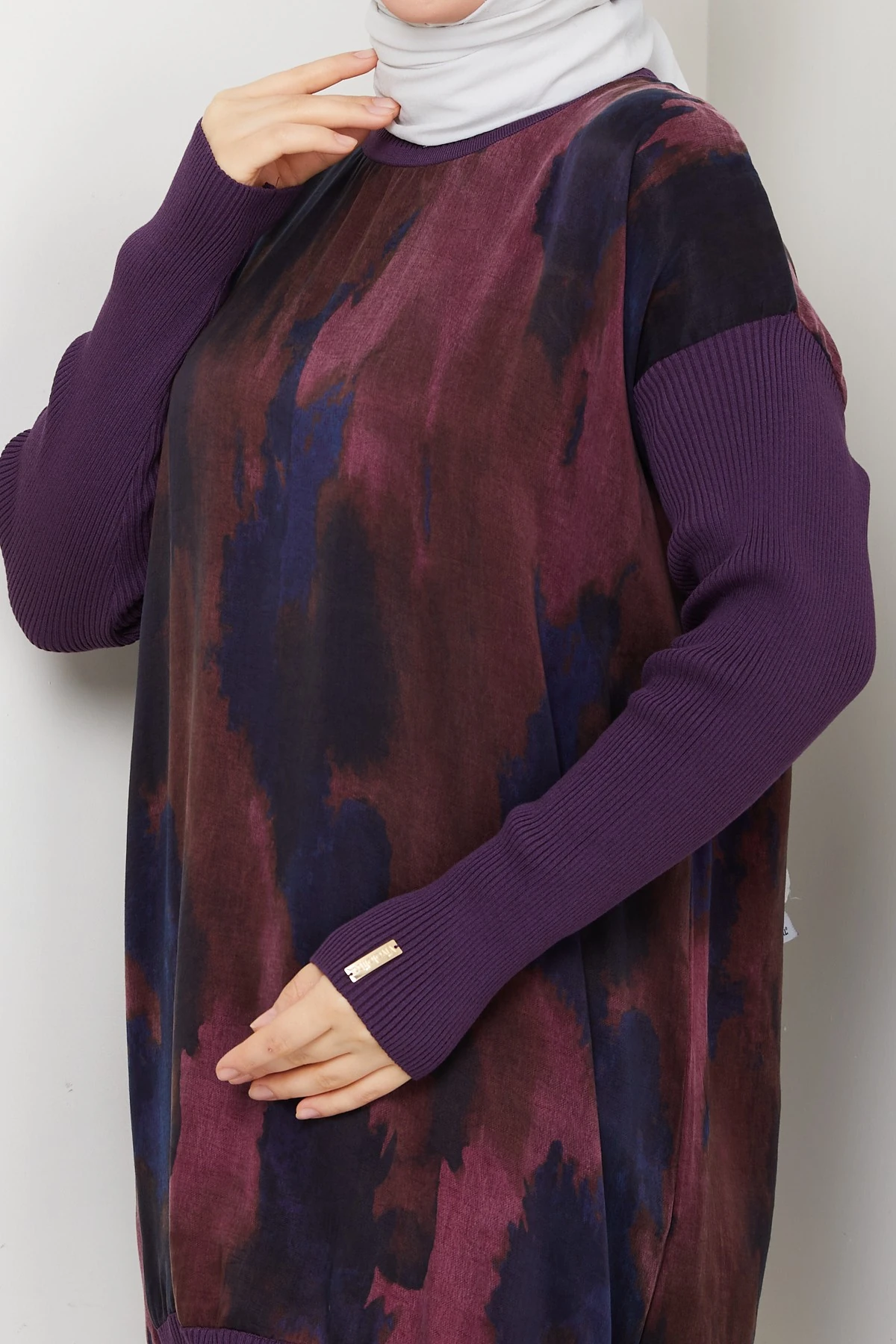 Kadın İpek Kupra Merserize Triko Tunik