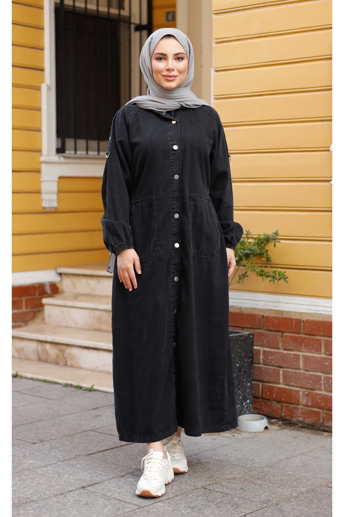 Kadın Beli Büzgü Detaylı Denim Kot Kap