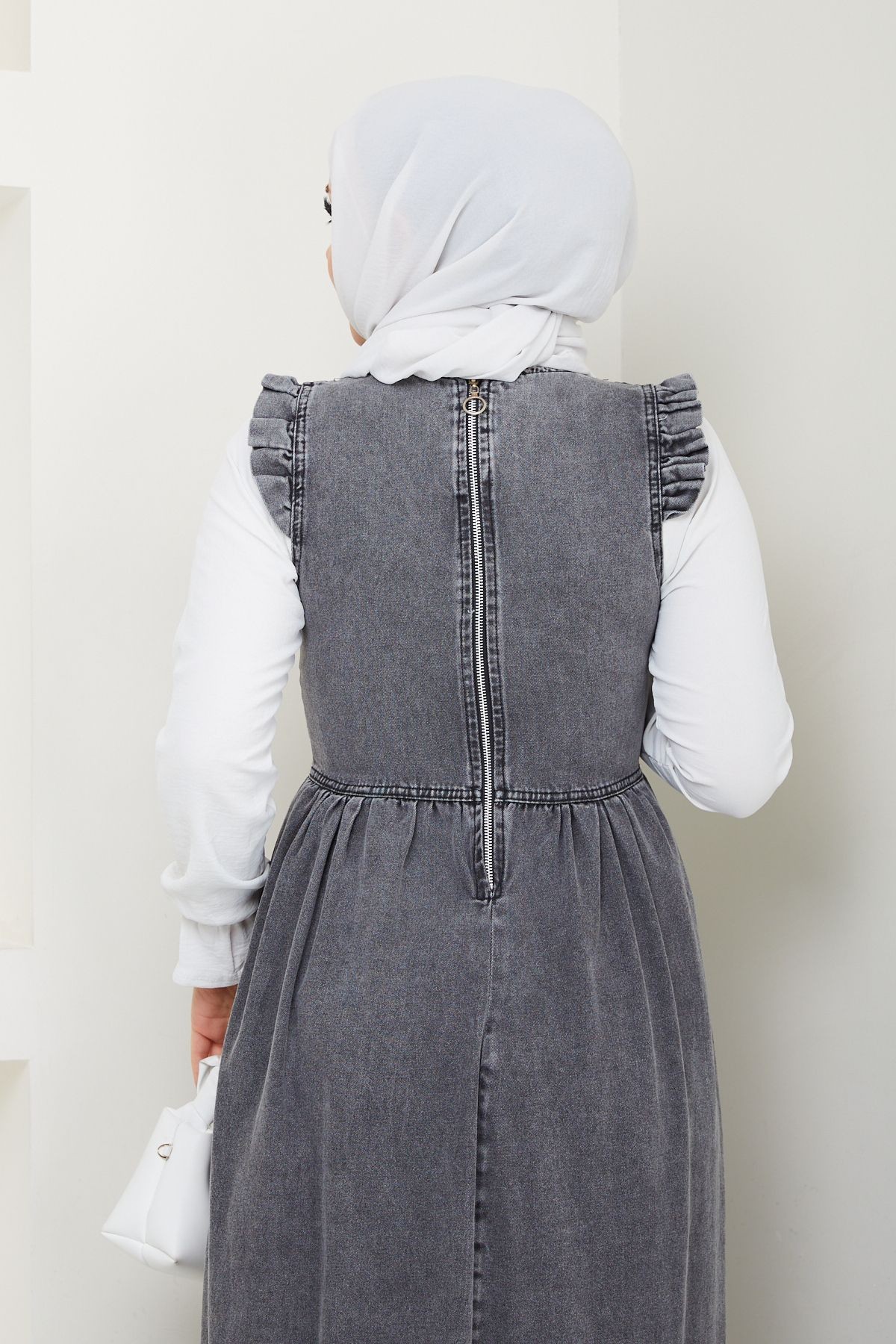 Kadın Denim Kot Jile Salopet