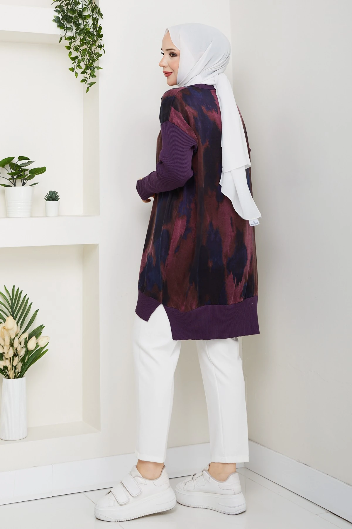 Kadın İpek Kupra Merserize Triko Tunik