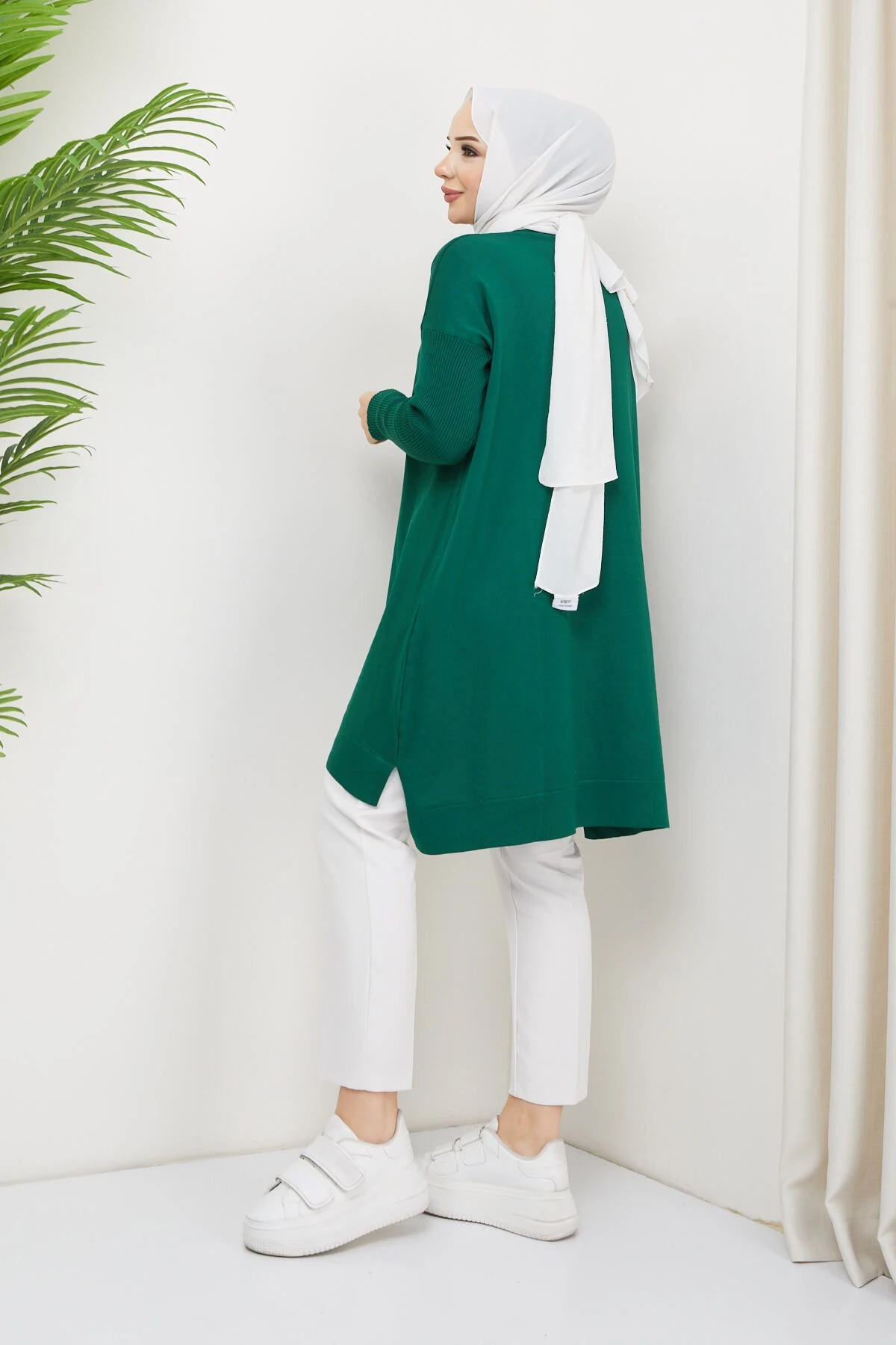 Kadın Merserize Triko Kazak Tunik