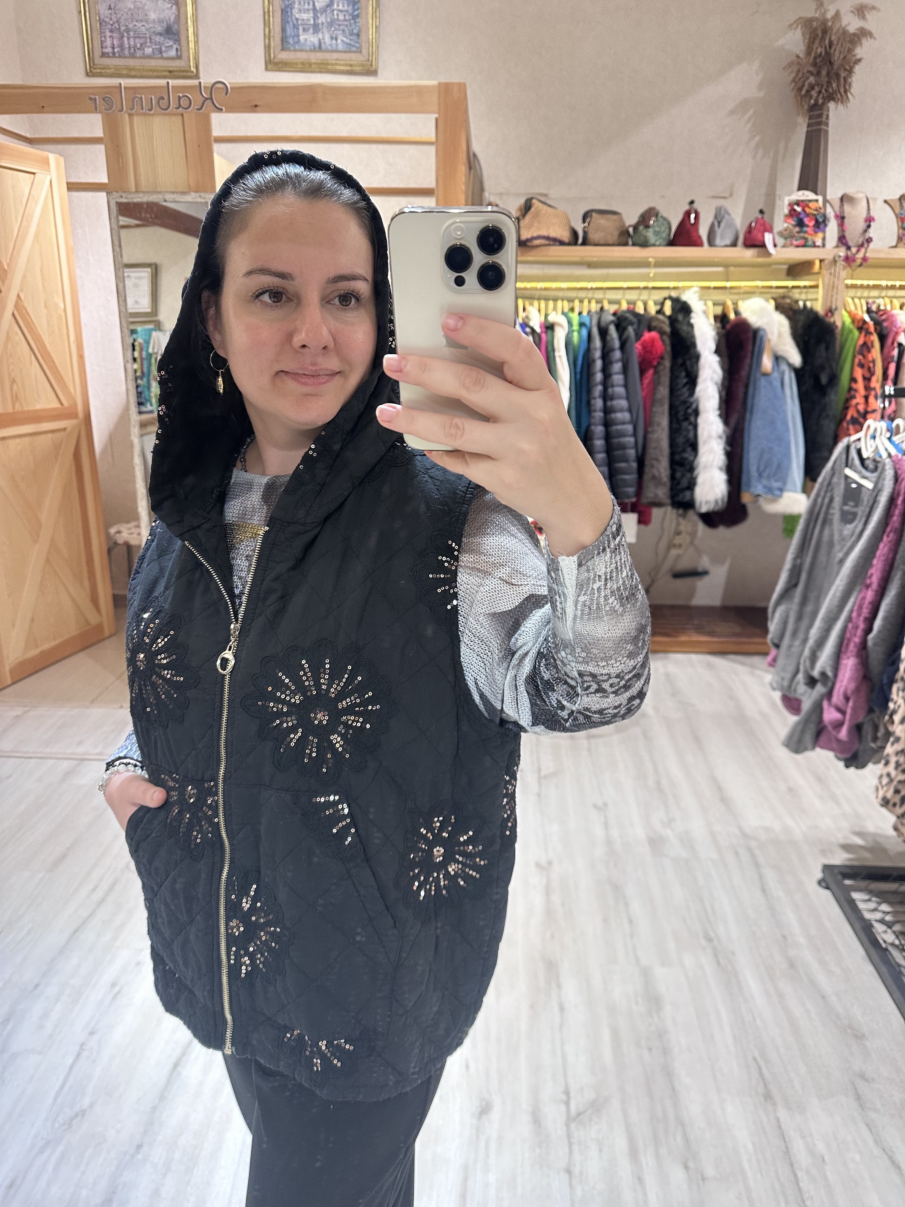 İtalyan Kapüşonlu Yelek 65588