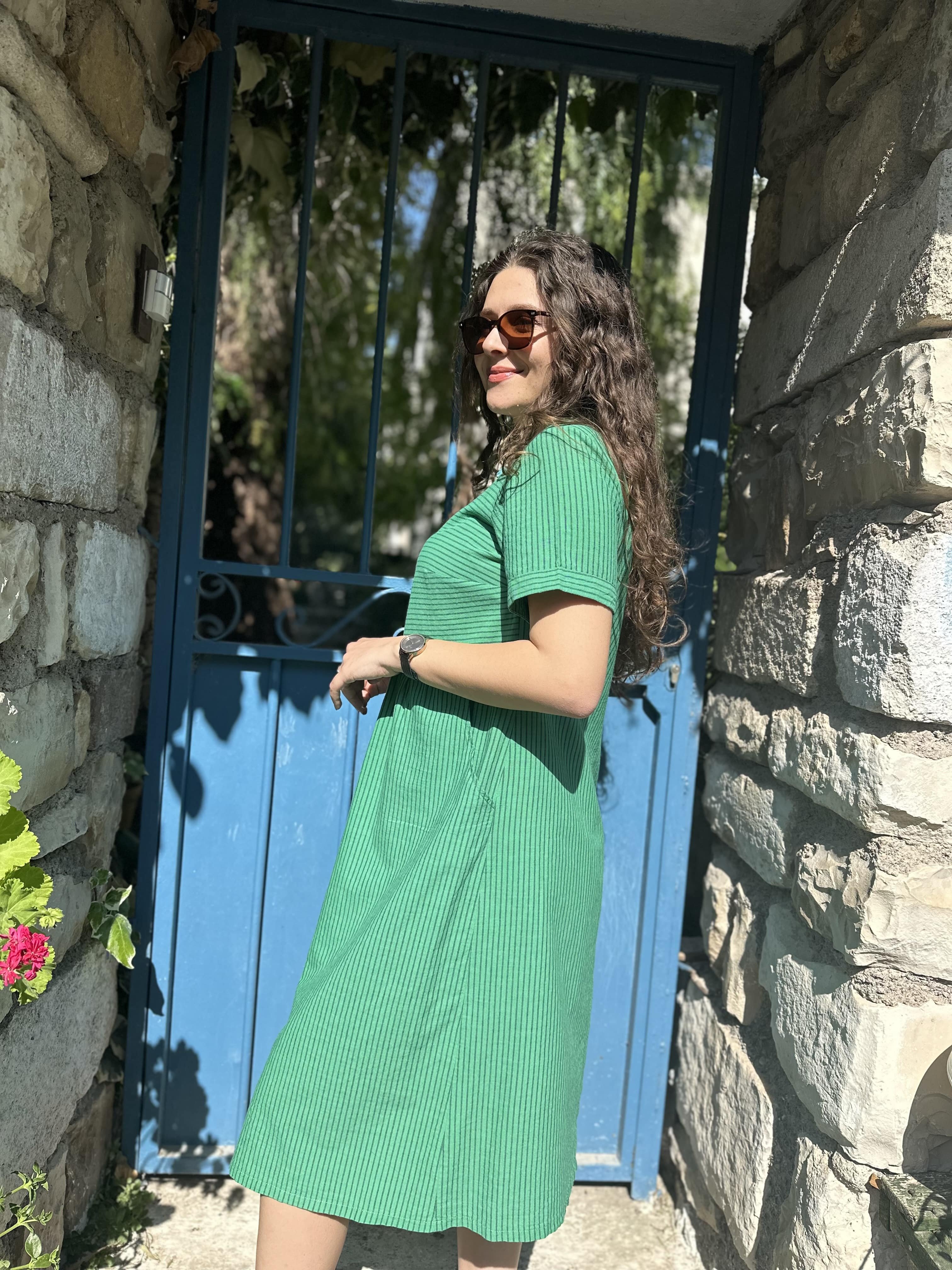 Karmen Çizgili Elbise 616