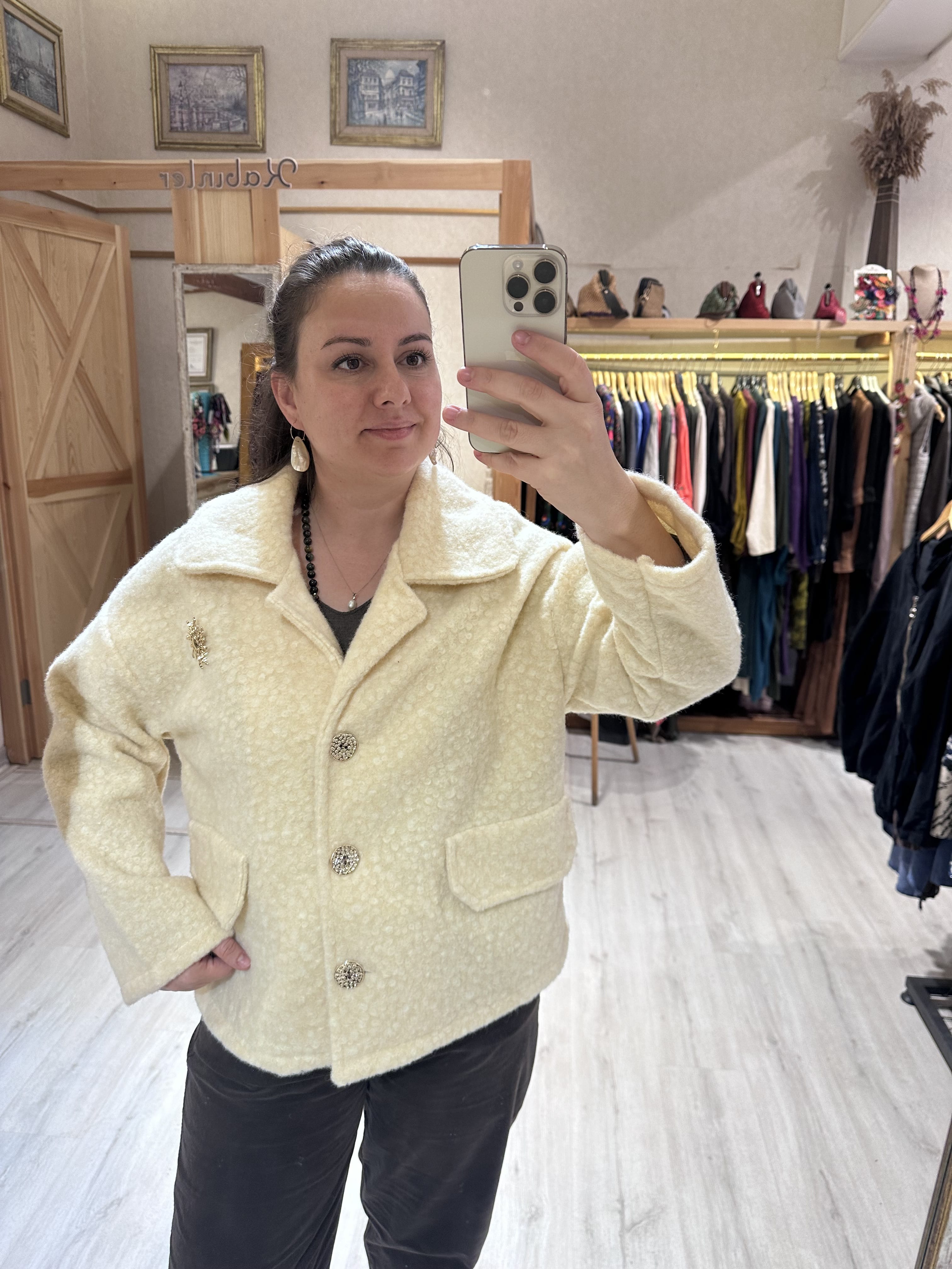 Güneş Broşlu Metal Düğmeli SN881