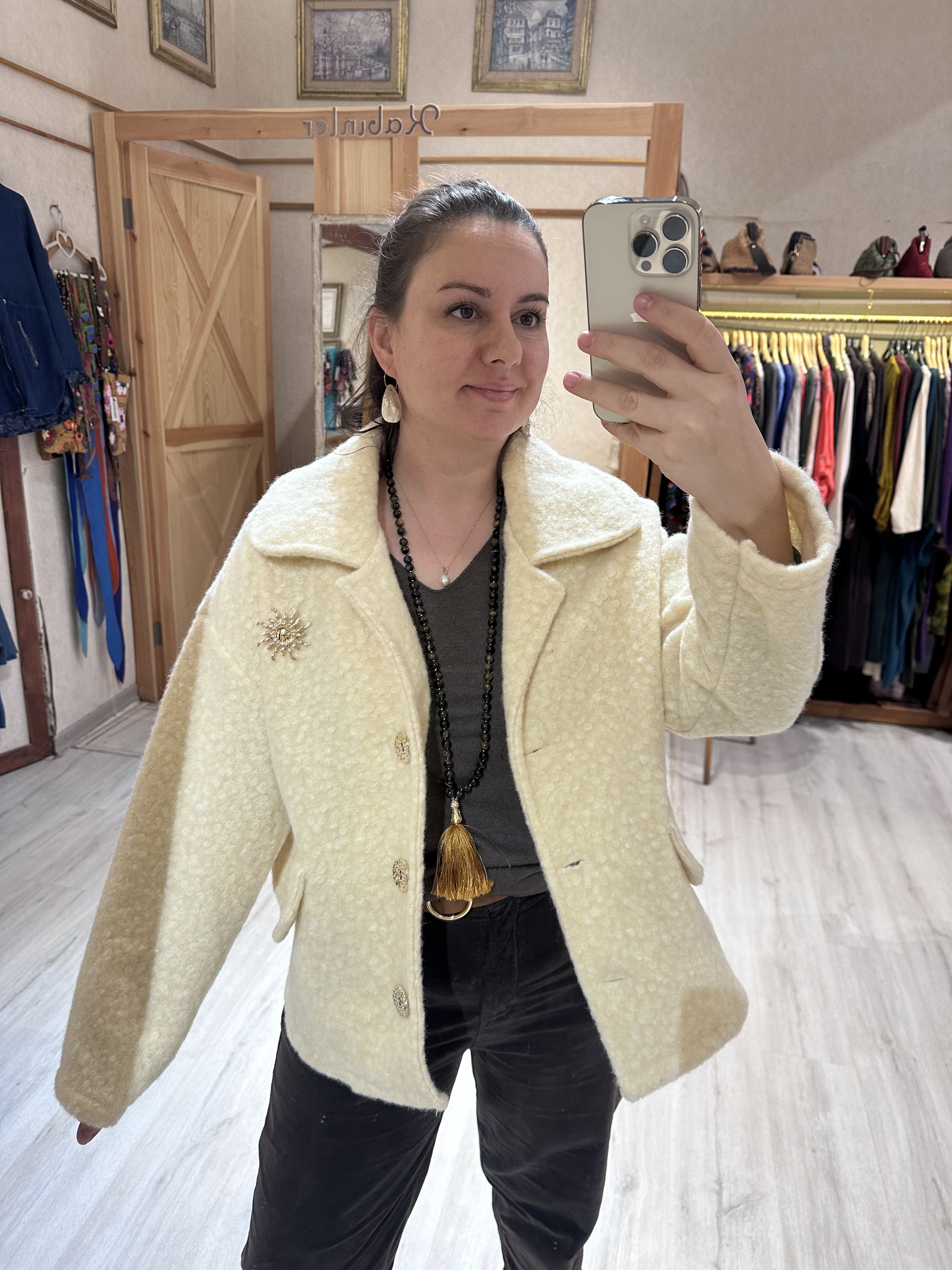 Güneş Broşlu Metal Düğmeli SN881