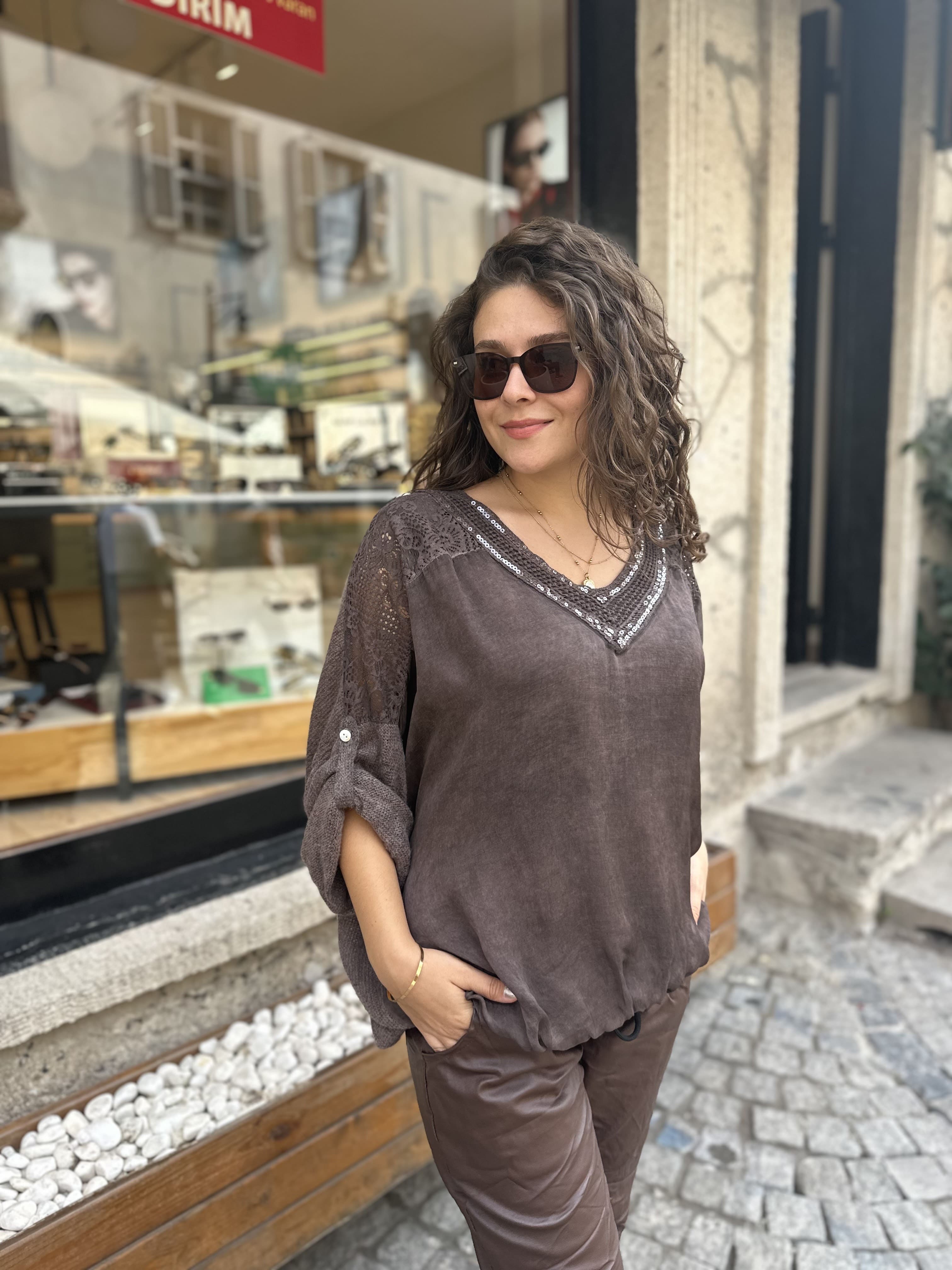 İtalyan İpek Bluz 889
