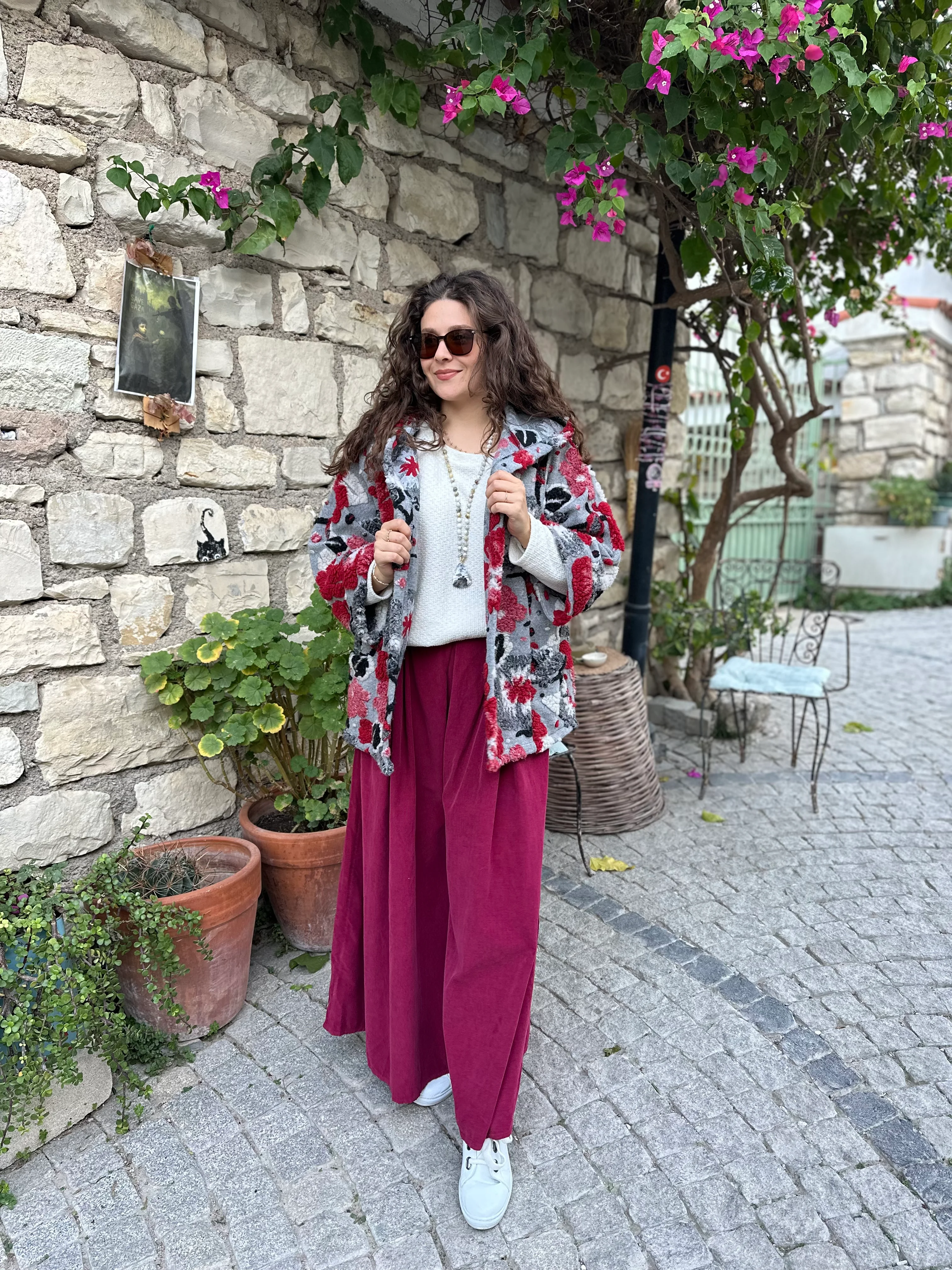 Kadife Kemerli Pantolon 30522