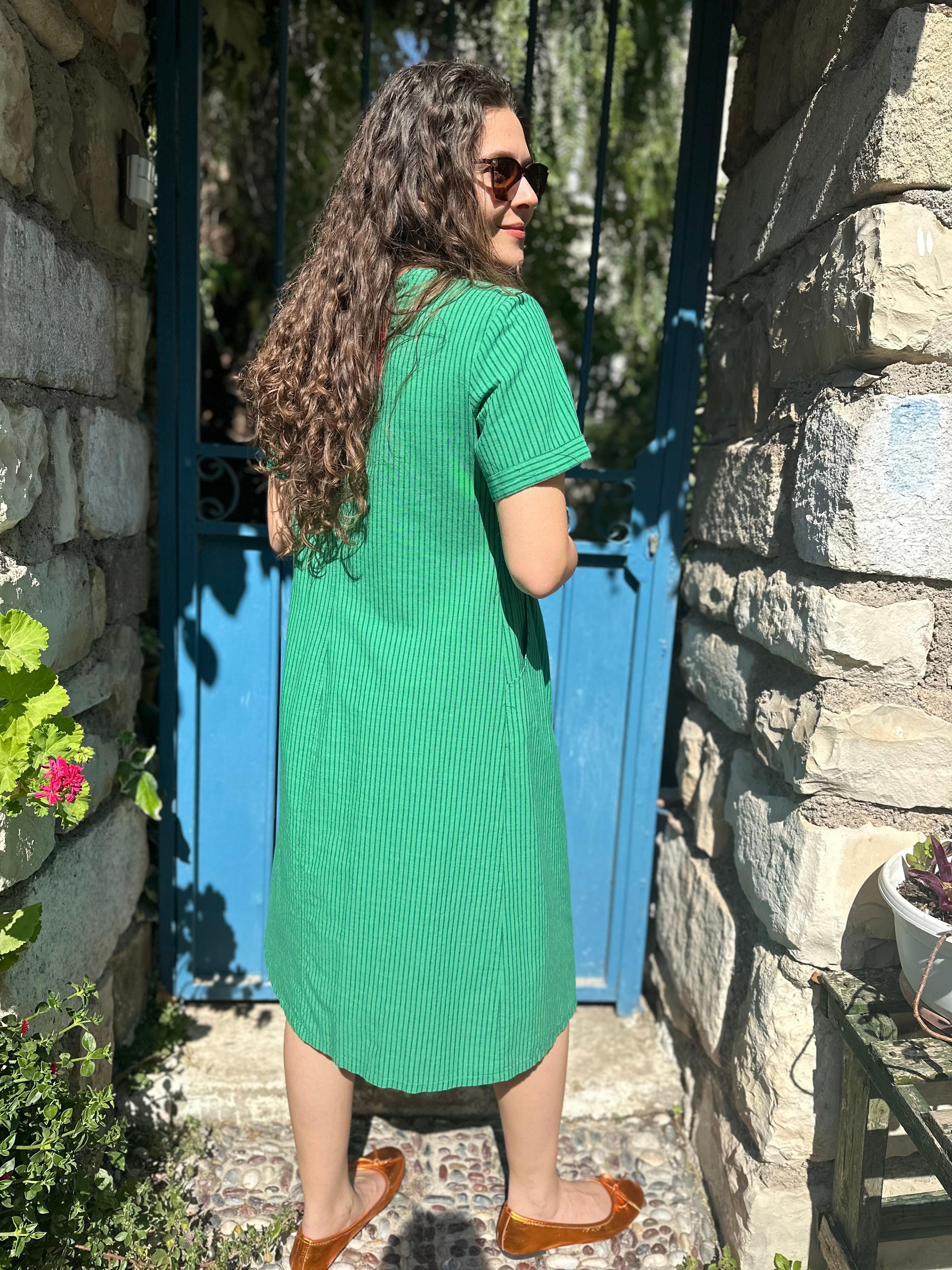 Karmen Çizgili Elbise 616