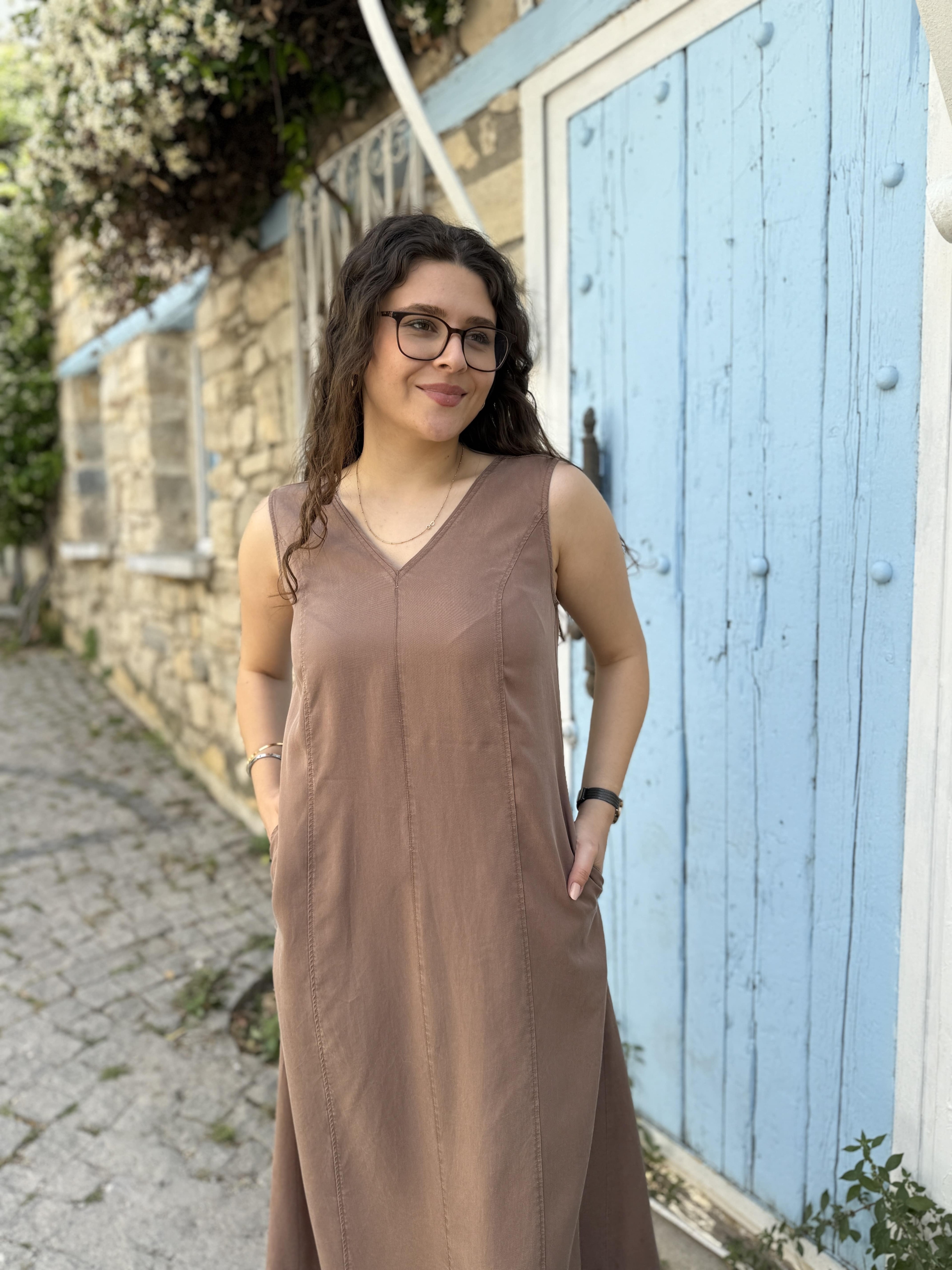 Tencel Elbise 613 - Kahve