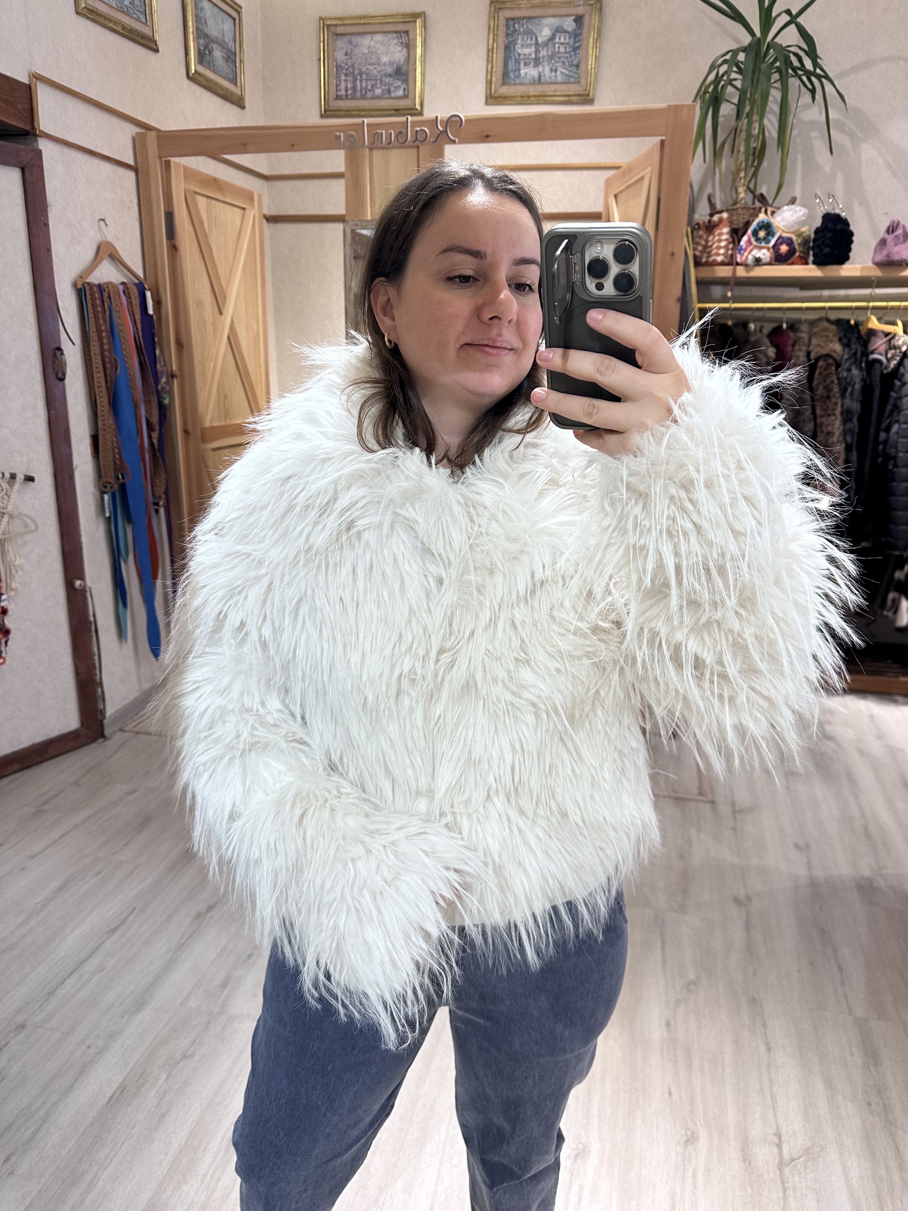 Peluş Kürklü Ceket AY930
