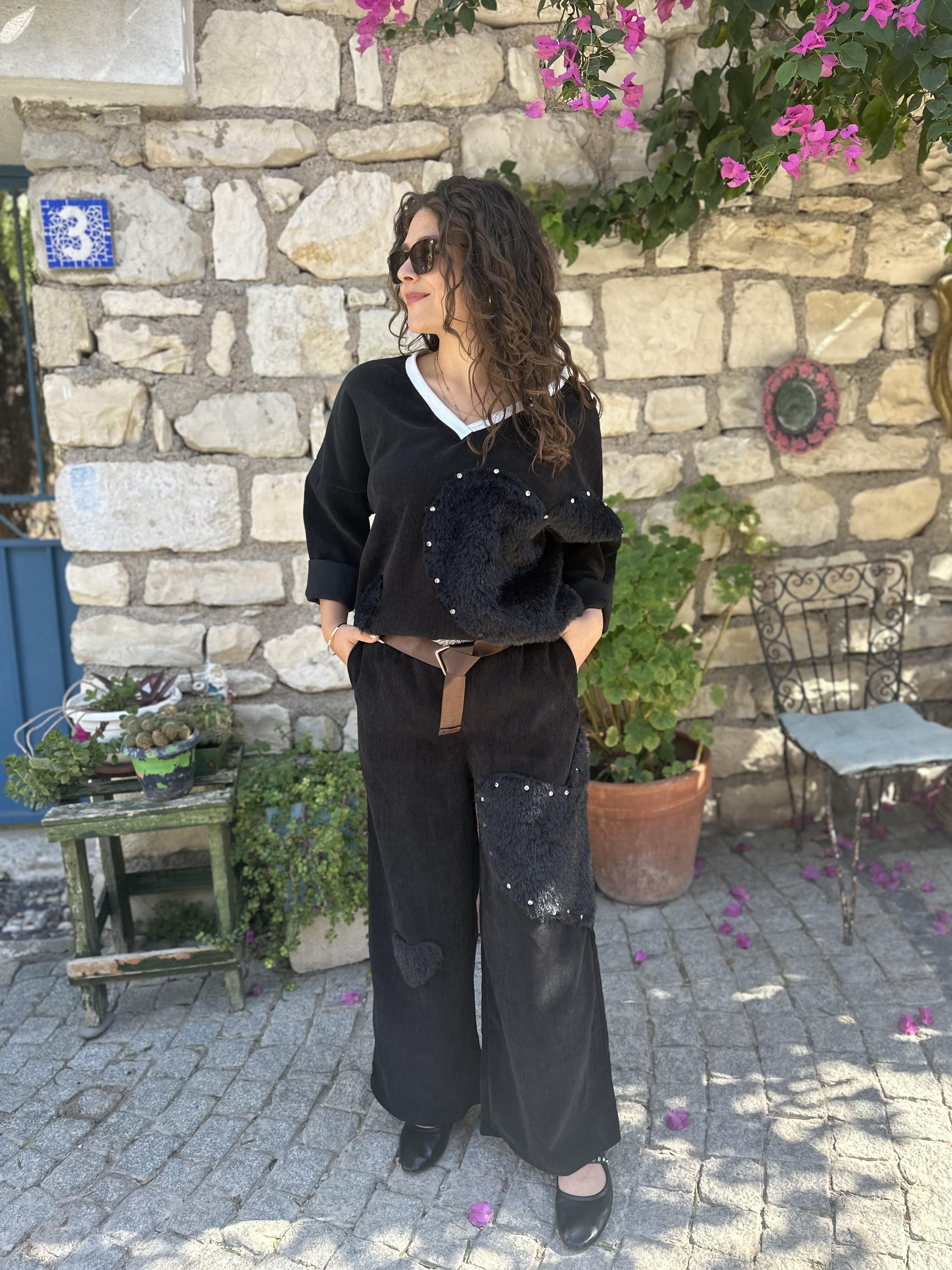 İtalyan Yumoş Takım 44640 - Siyah