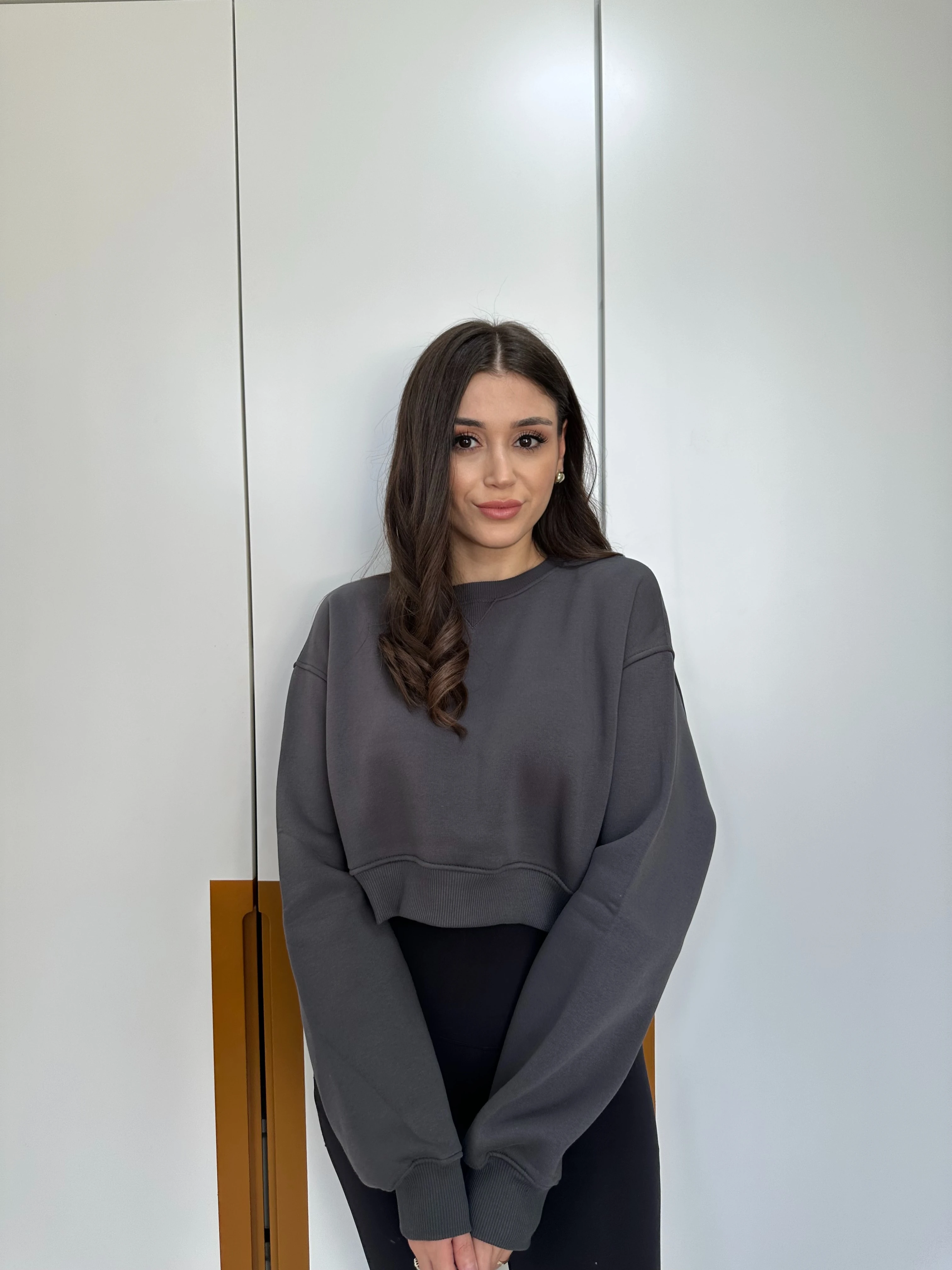 Crop Sweatshirt - Füme