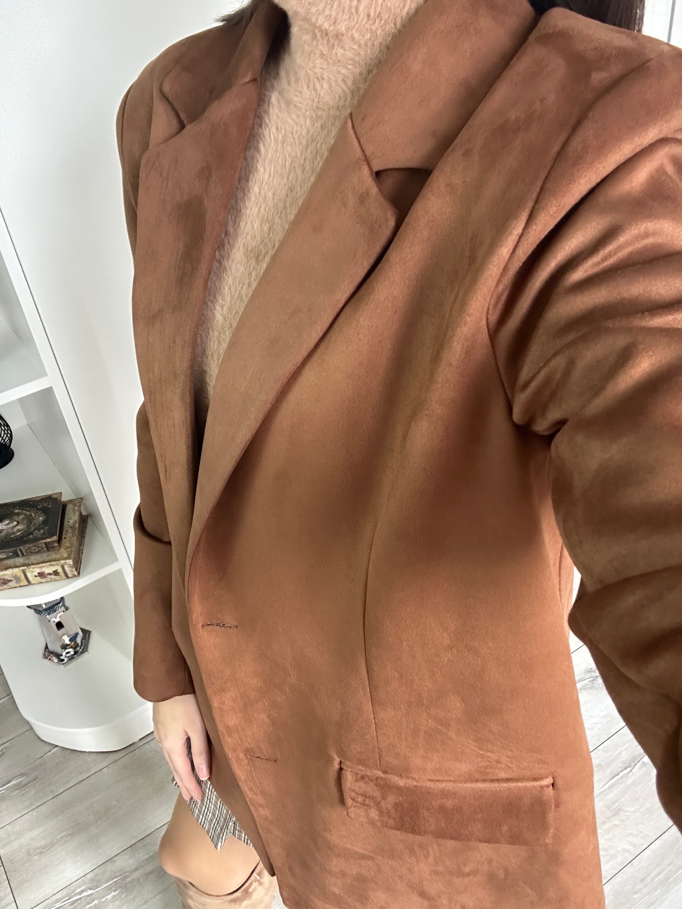 Premium Nubuk Blazer Ceket 