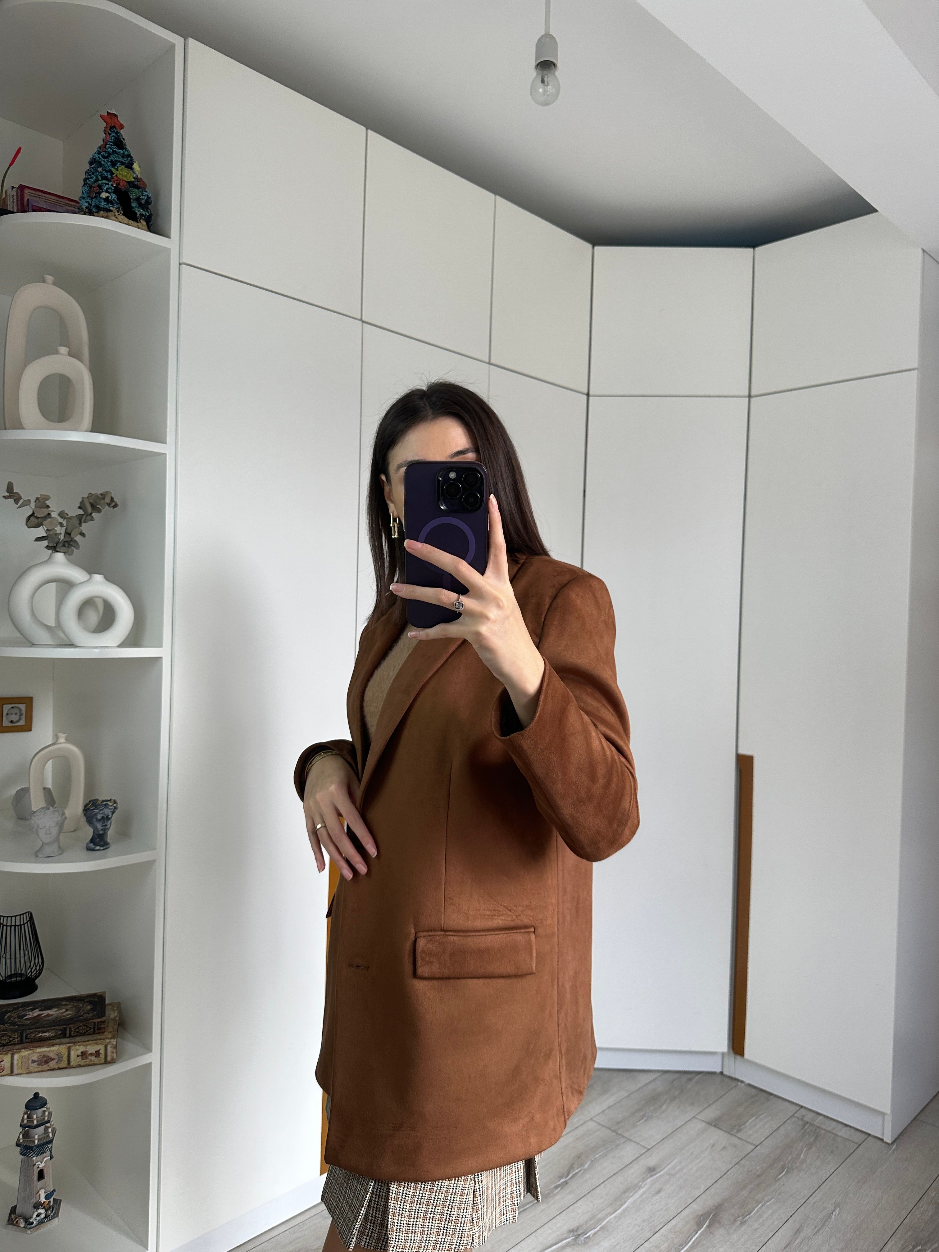 Premium Nubuk Blazer Ceket 