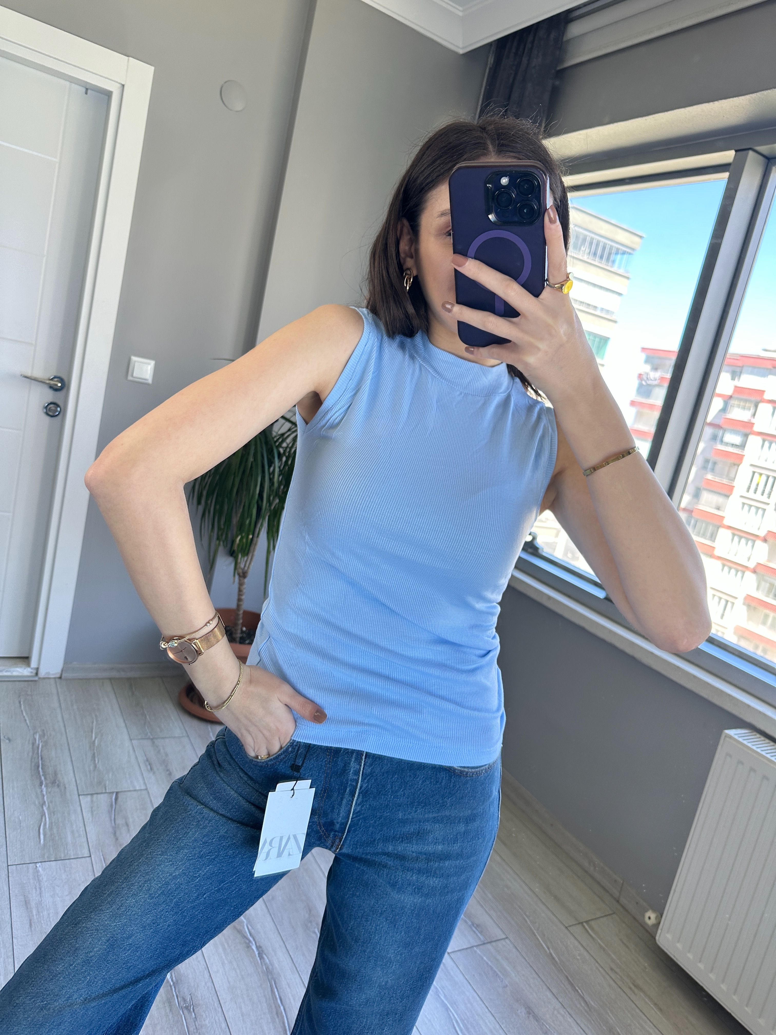 Boğazlı Fitilli Atlet