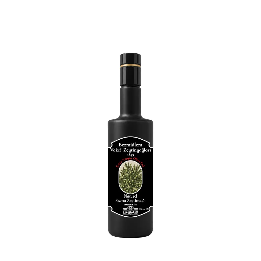 Bezmialem Vakıf Zeytinyağları Erken Hasat Soğuk Sıkım Zeytinyağı Cam Şişe 350 Ml