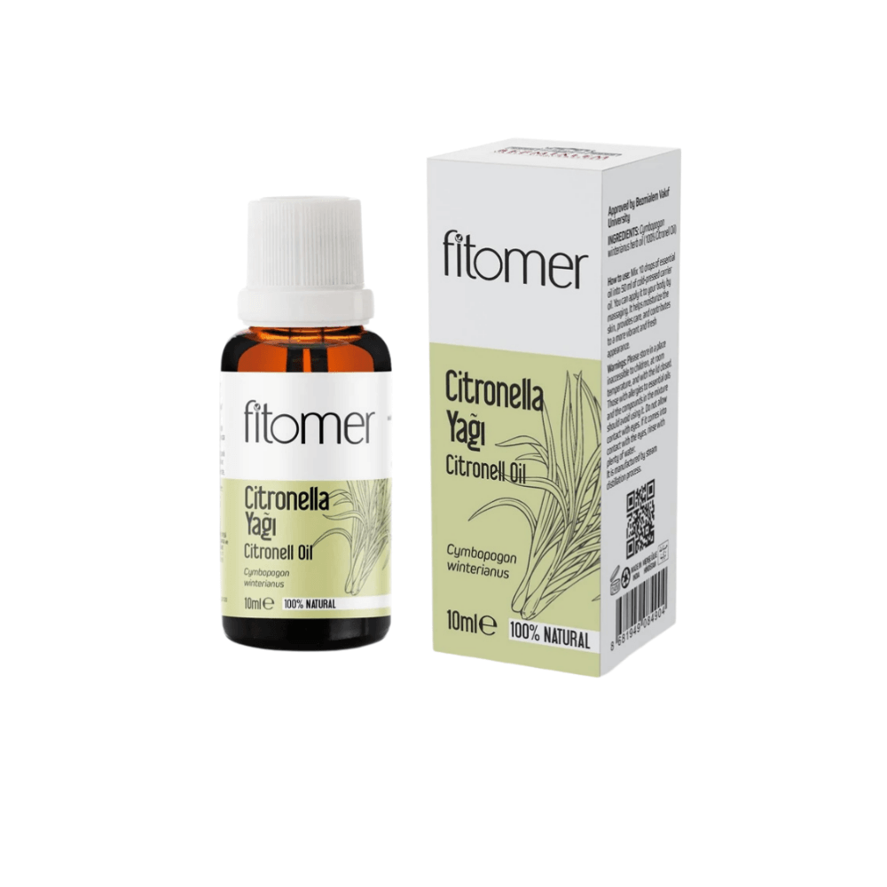 Fitomer Yaz Ferahlığı Seti – Citronella Yağı + Kaya Tuzlu Difüzör Beyaz 250 ml