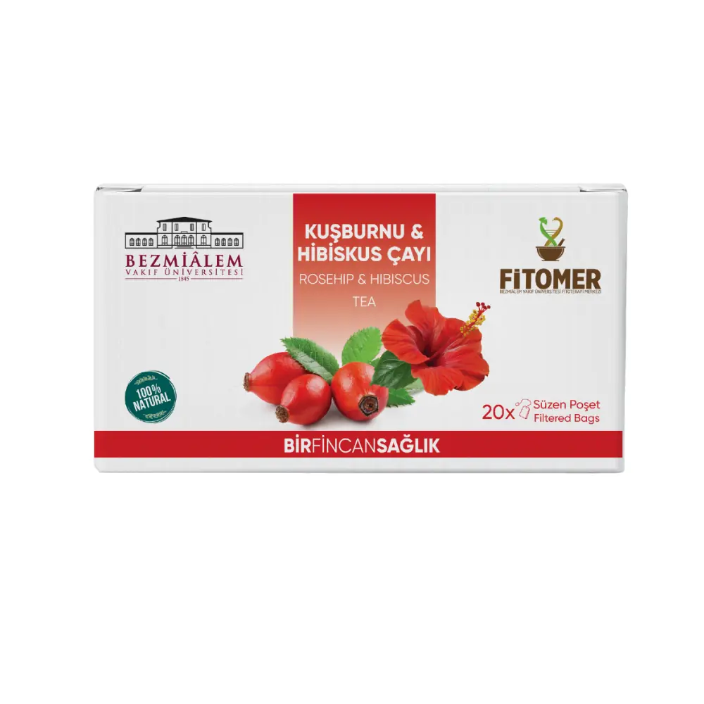 Fitomer Kuşburnu & Hibiskus Çayı - 1,5 GR x 20'li Paket