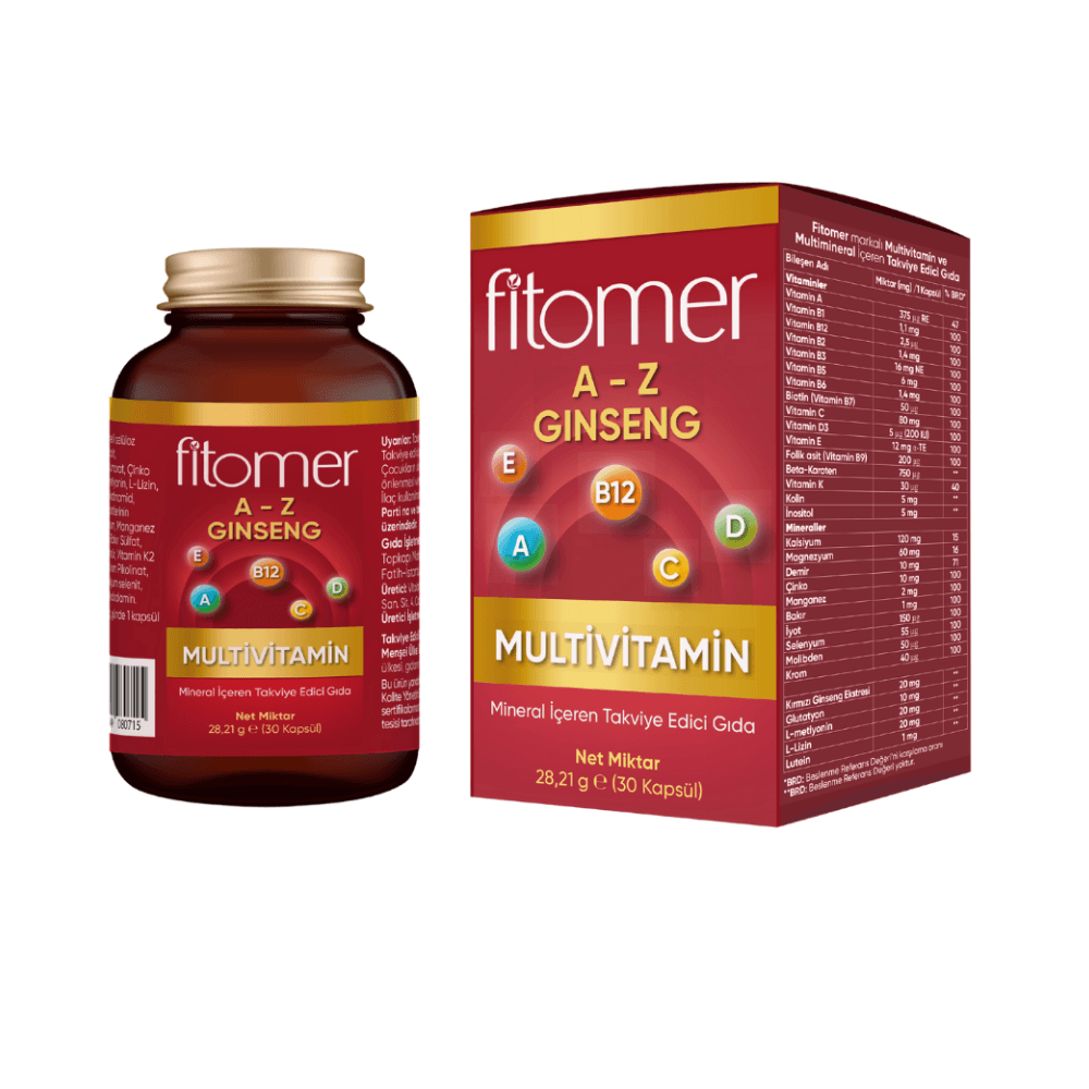 Fitomer Multivitamin - 30 Kapsül | Günlük Enerji ve Sağlık