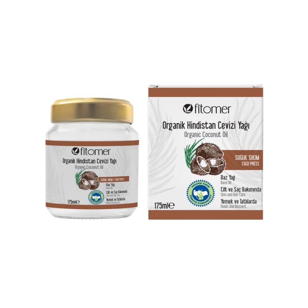 Fitomer Tatlı Badem Yağı - Hindistan Cevizi Yağı 175 ML - Biberiye Yağı Kutulu Seti