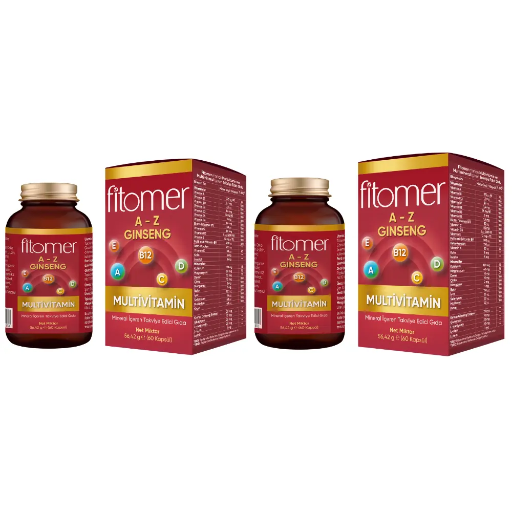 Fitomer Multivitamin 60 Kapsül 2’li Seti
