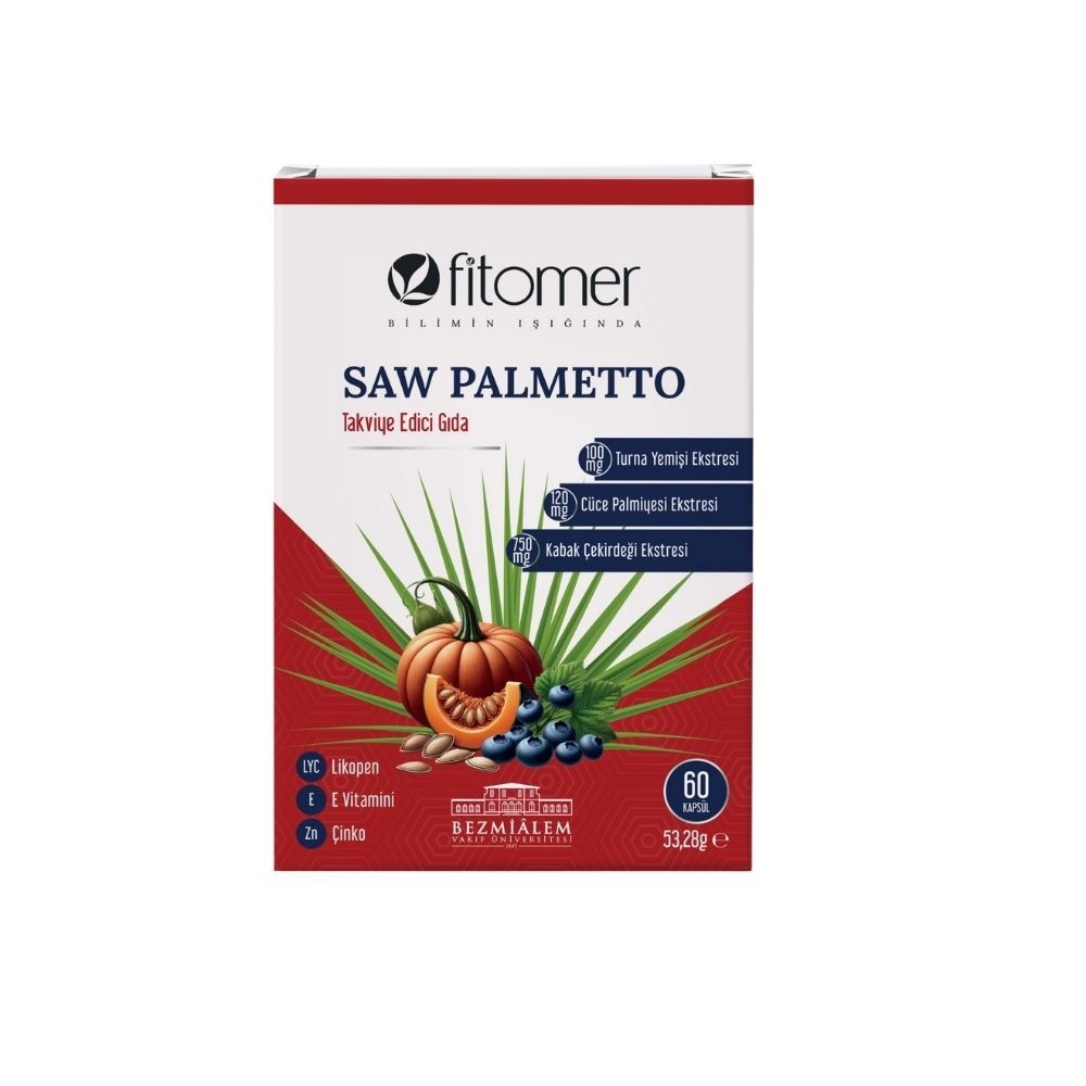Fitomer Saw Palmetto Takviye Edici Gıda 60'lı Kapsül