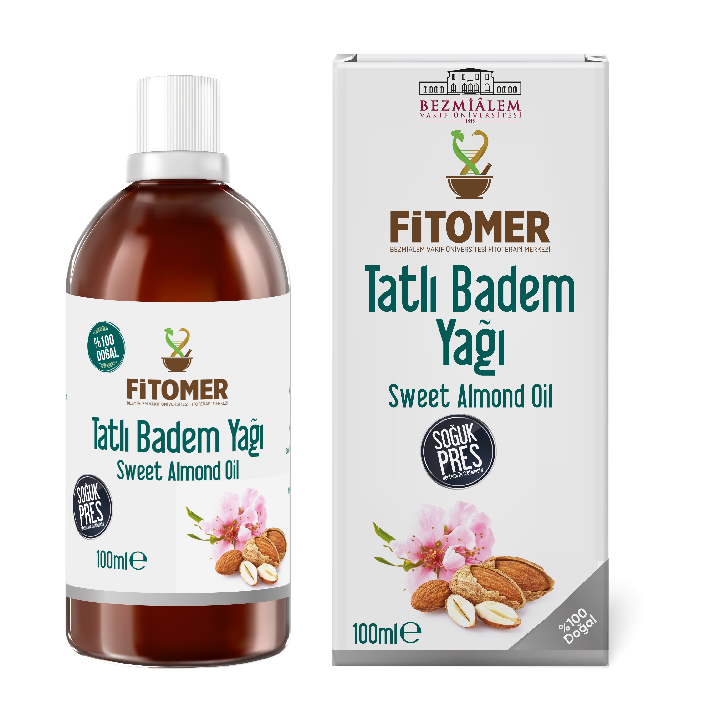 Tatlı Badem Yağı - 100 ML | Doğal ve Nemlendirici