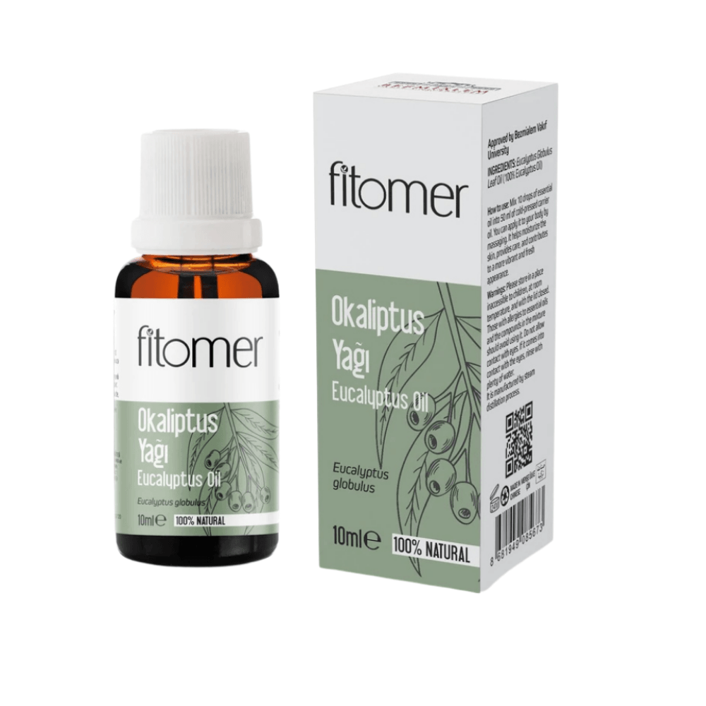 Fitomer Aromaterapi Seti (Çam + Okaliptus + Nane + Difüzör 550 ML Açık Ahşap)