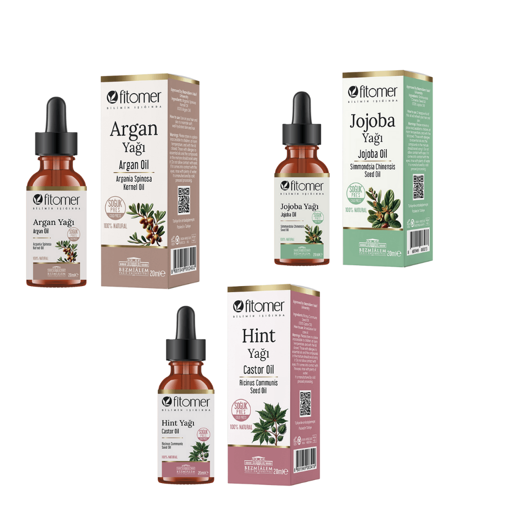 Fitomer 3-Piece Natural Care Oil Set (Tip - Jojoba - Argan)