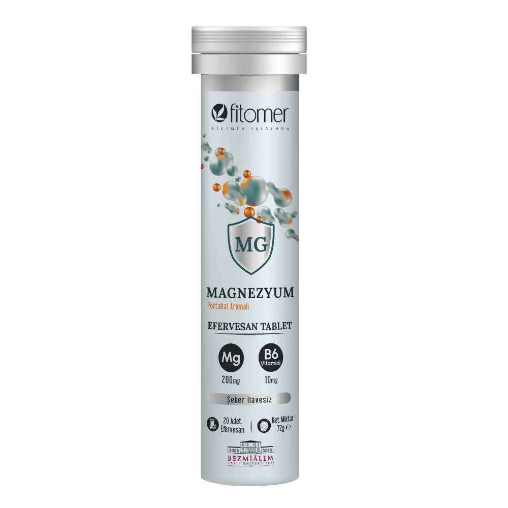 Fitomer Magnezyum ve P5P (Vitamin B6) İçeren Efervesan