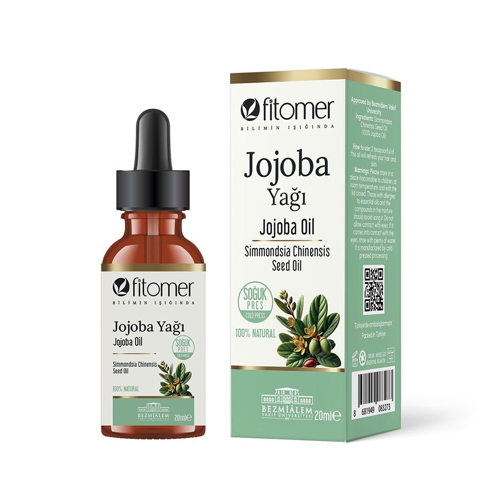 Fitomer Jojoba Yağı %100 Doğal Soğuk Sıkım 20 ML